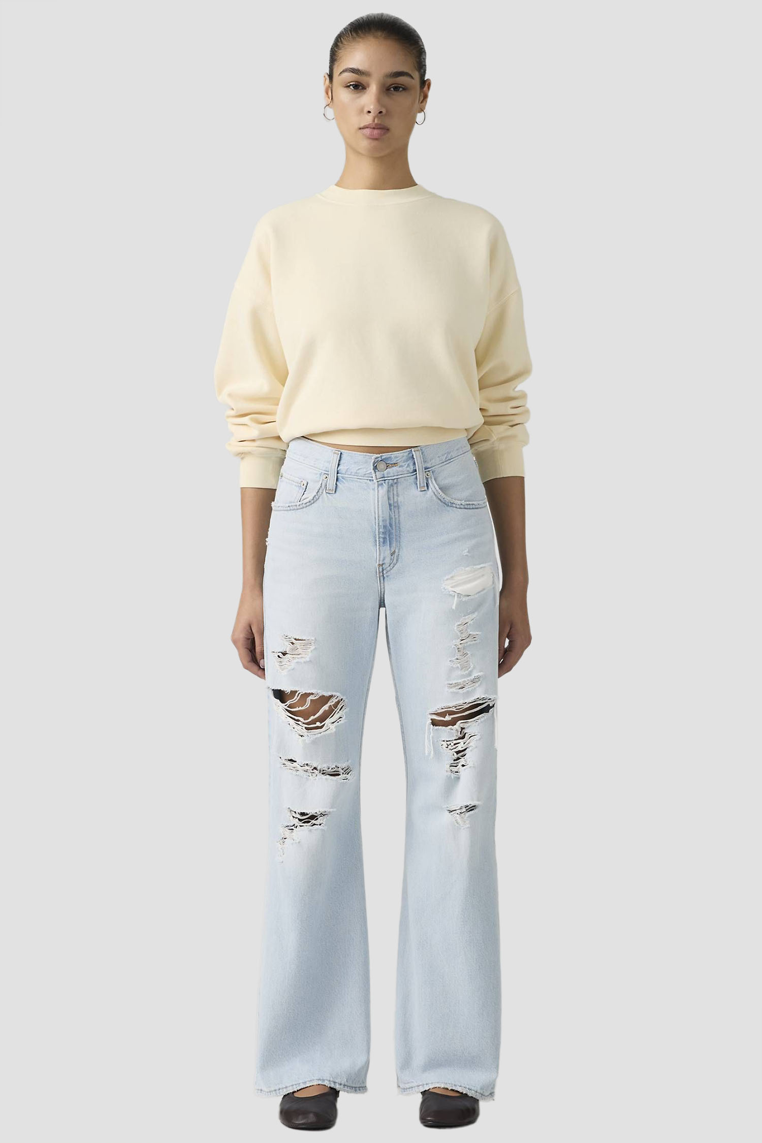 Жіночі блакитні джинси Loose Boot Levi’s® 005DO;0009
