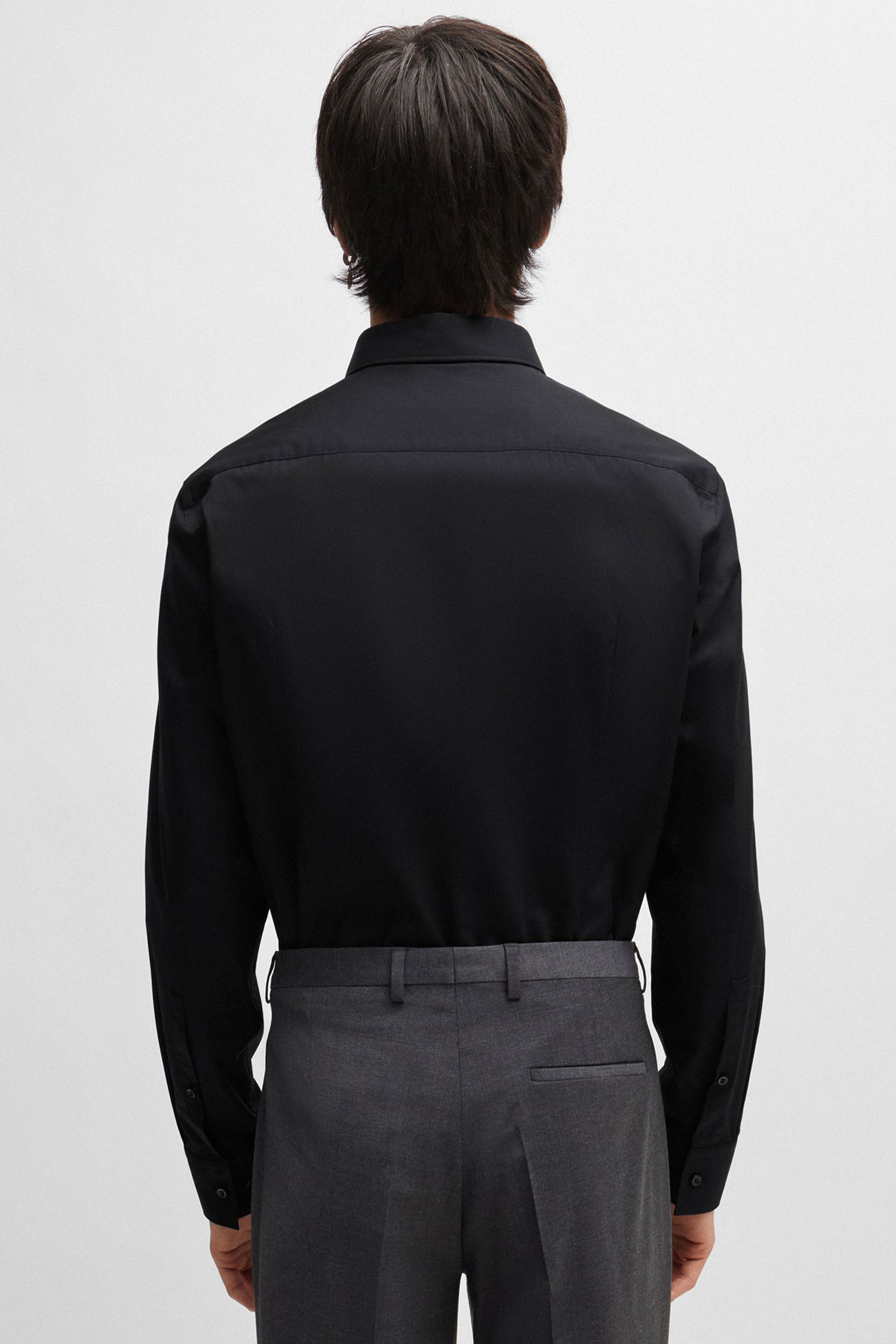 Чоловіча чорна сорочка HUGO 50289499;001