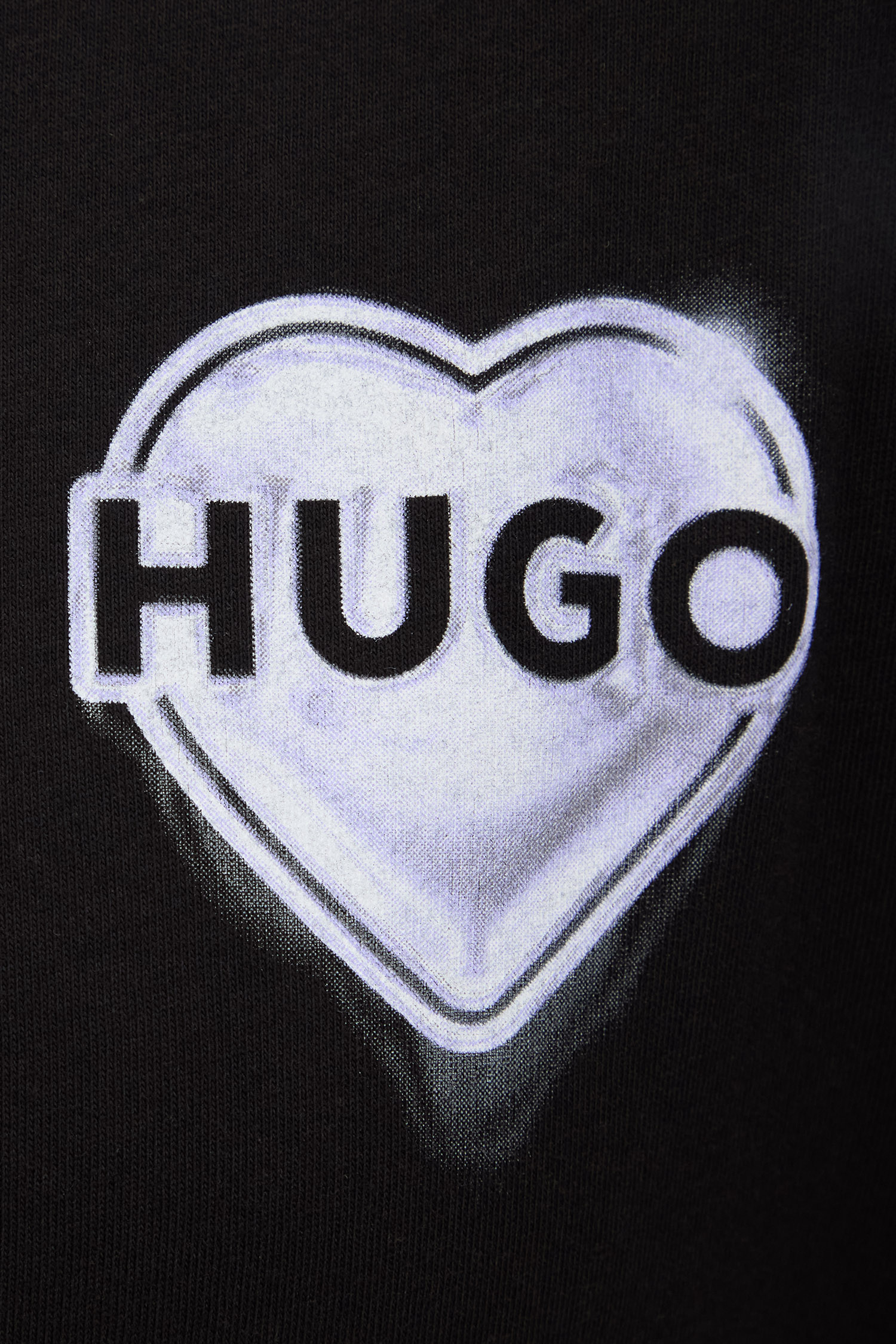 Женская черная футболка HUGO 50534545;001