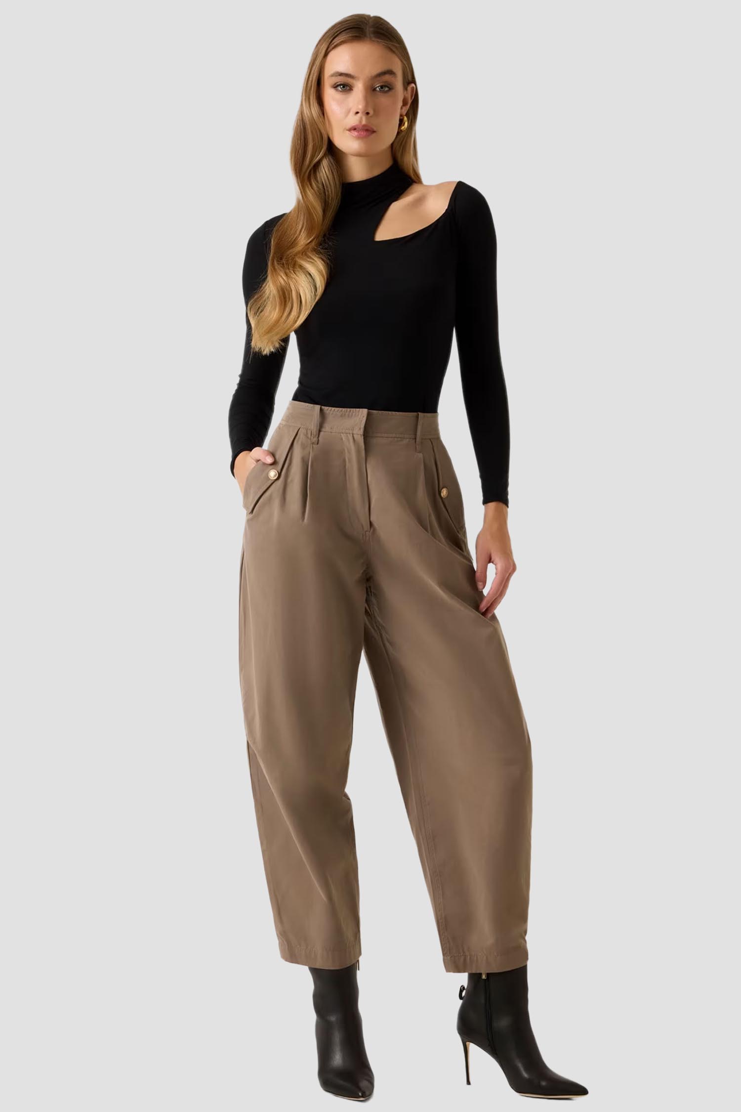 Женские бежевые брюки Guess W6RB08.WJ692;G1EC