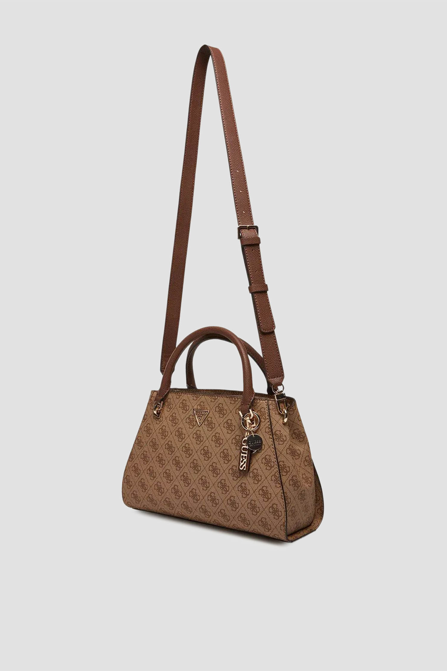 Жіноча бежева сумка з візерунком Guess HWBG96.72070;LGW