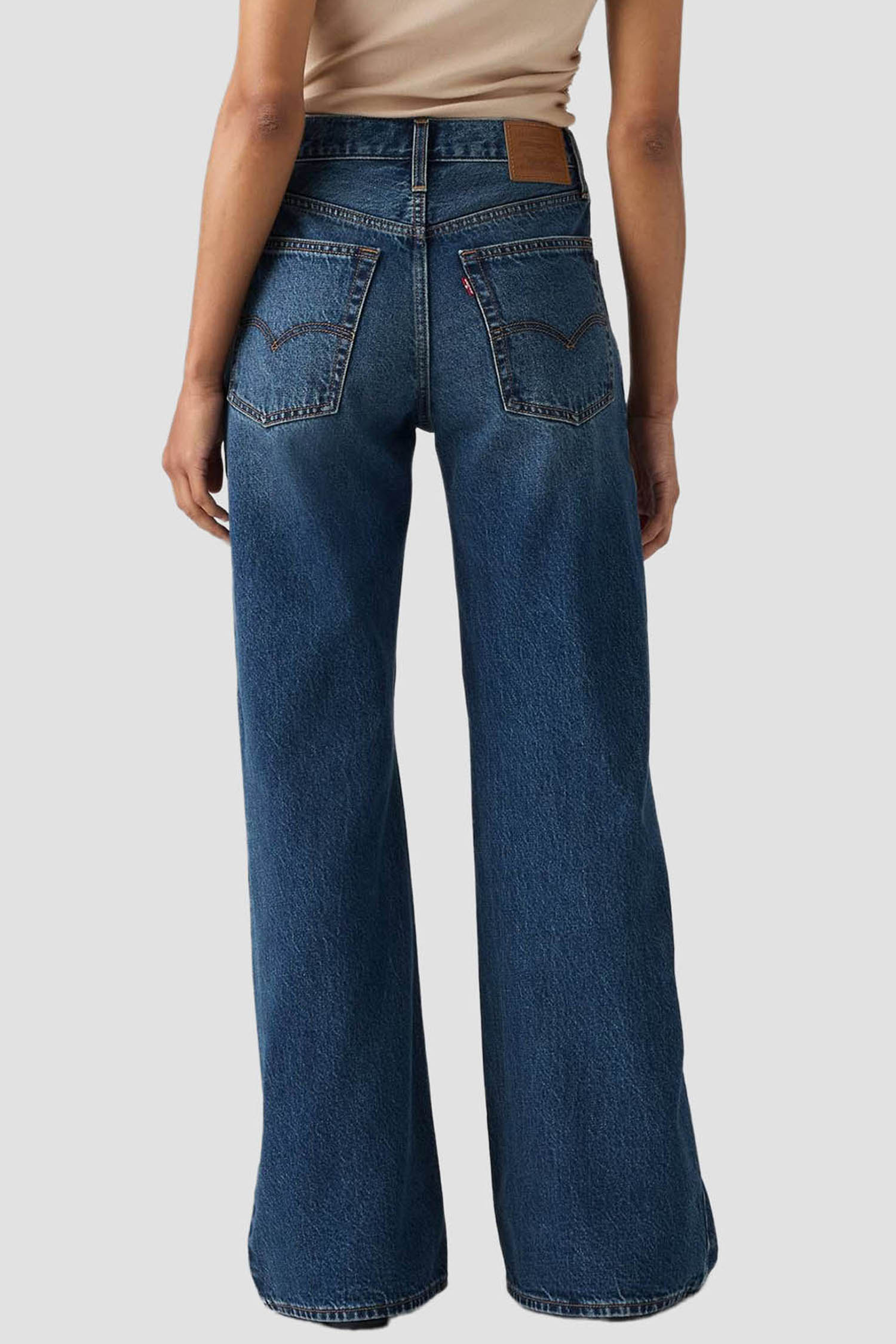 Женские синие джинсы Loose Boot Levi’s® 005DO;0005