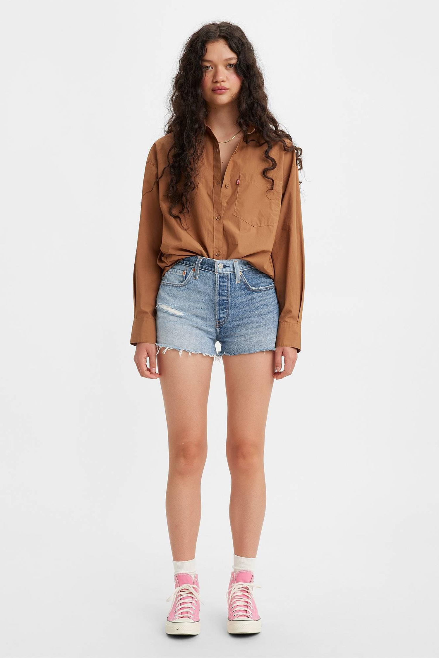 Женские голубые джинсовые шорты 501® Levi’s® A5314;0000