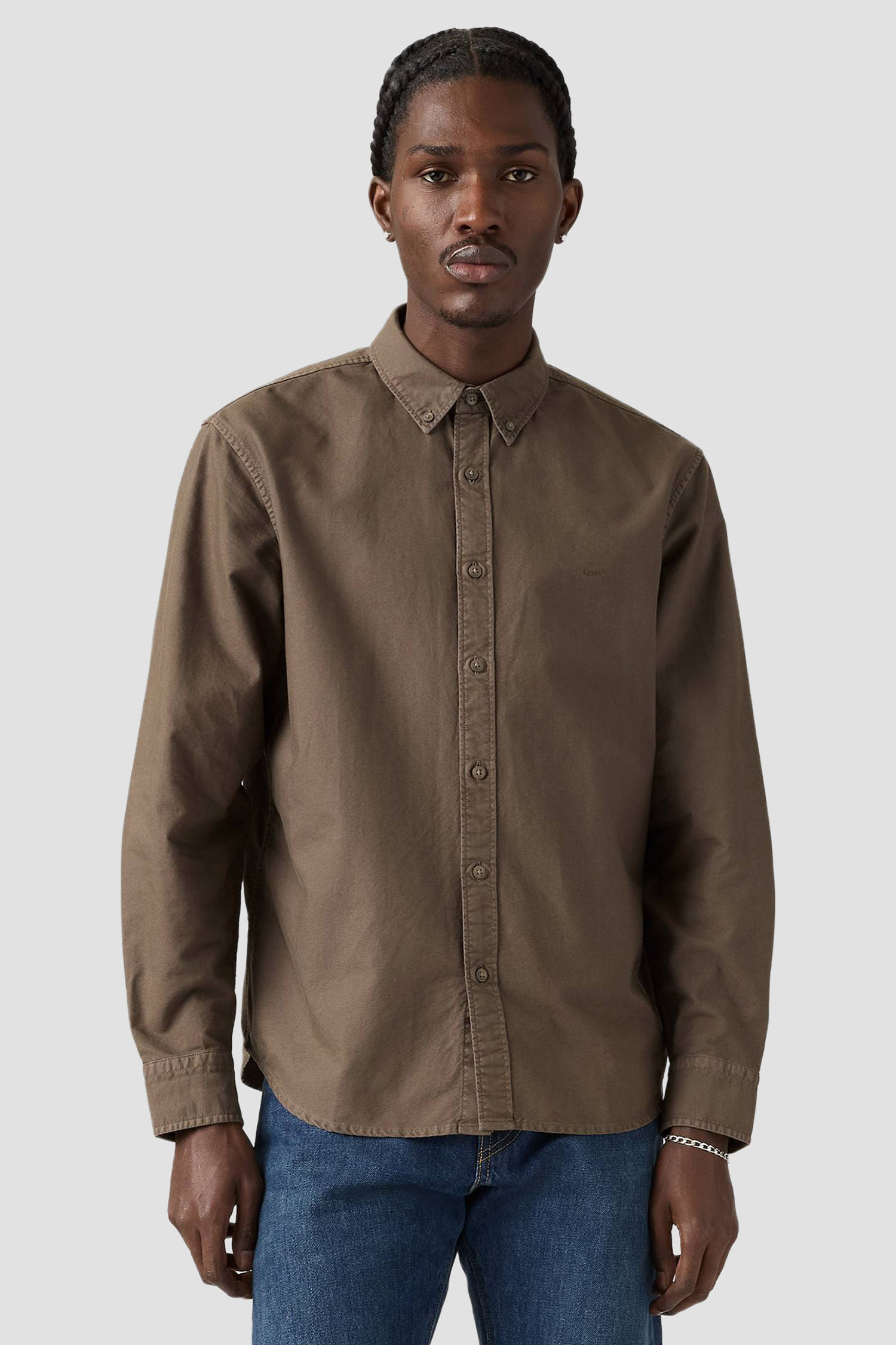 Мужская коричневая рубашка Levi’s® A7210;0051