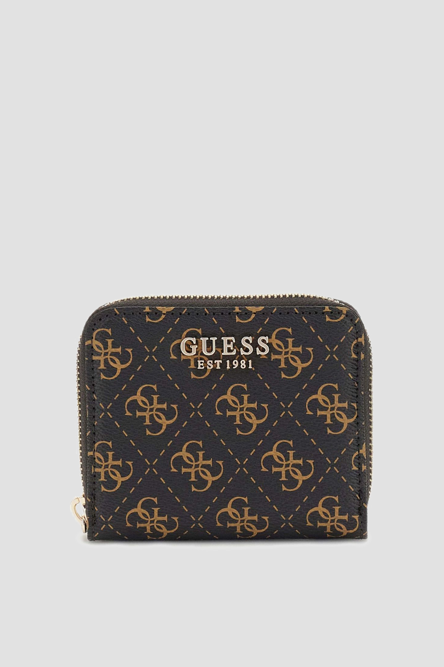 Женский коричневый кошелек с узором Guess SWQE85.00137;BNL