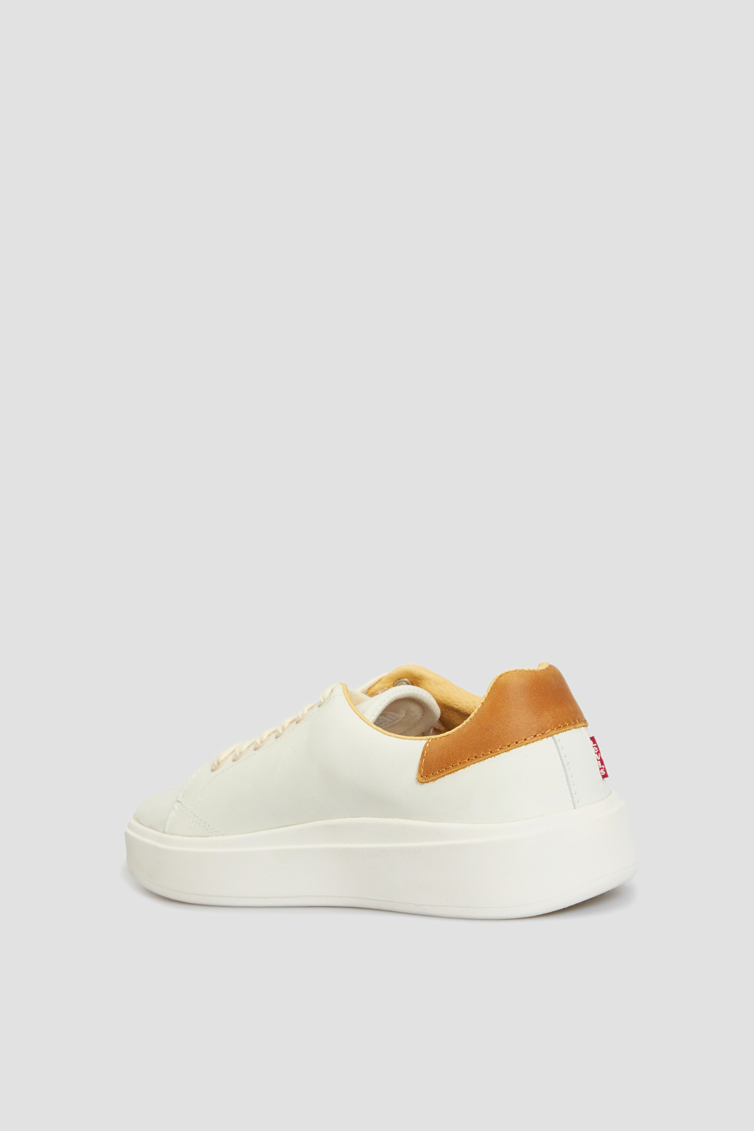 Мужские белые кожаные сникерсы Levi’s® 234736;703.100