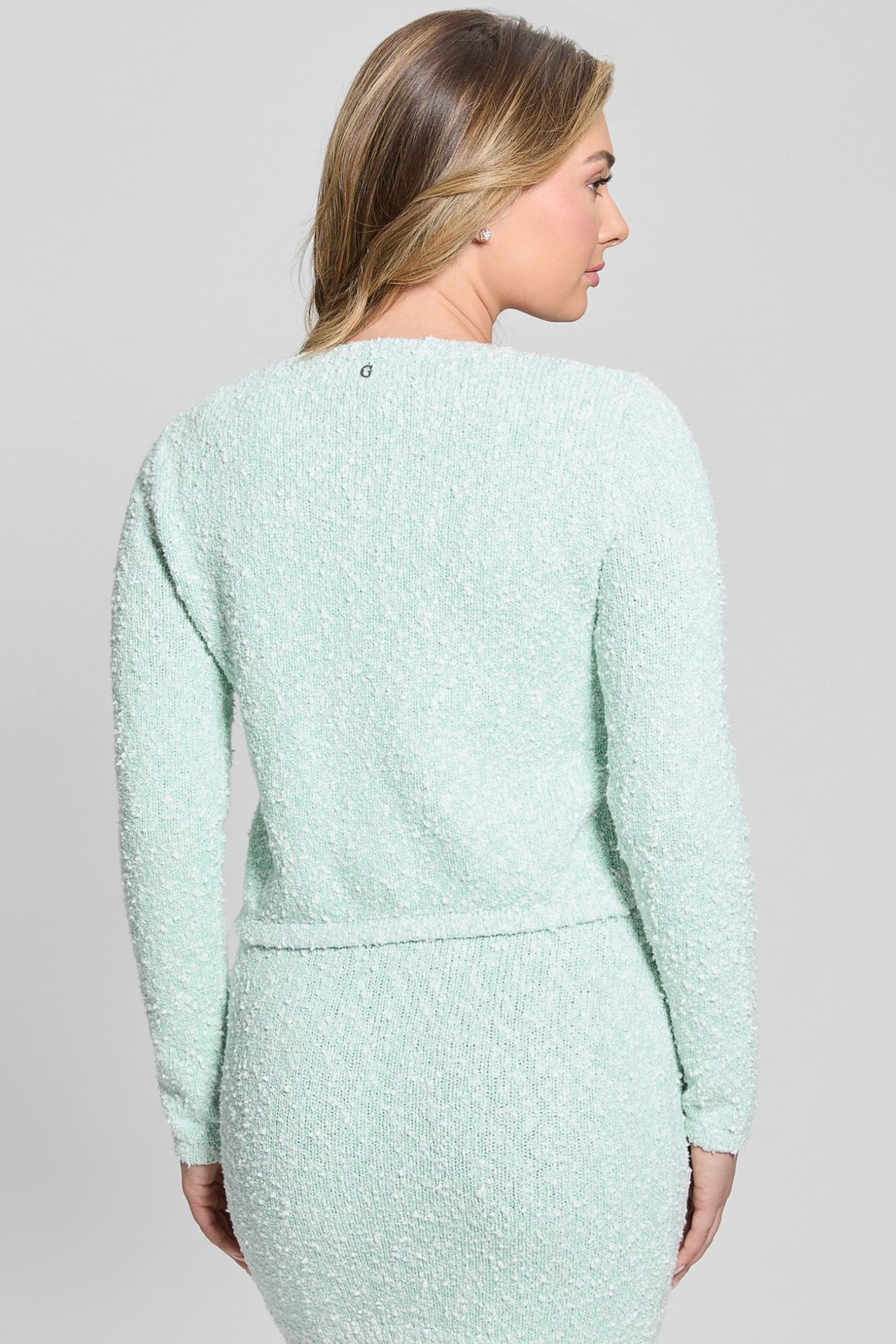 Женский мятный кардиган Guess W5RR20.Z3L21;FN7P