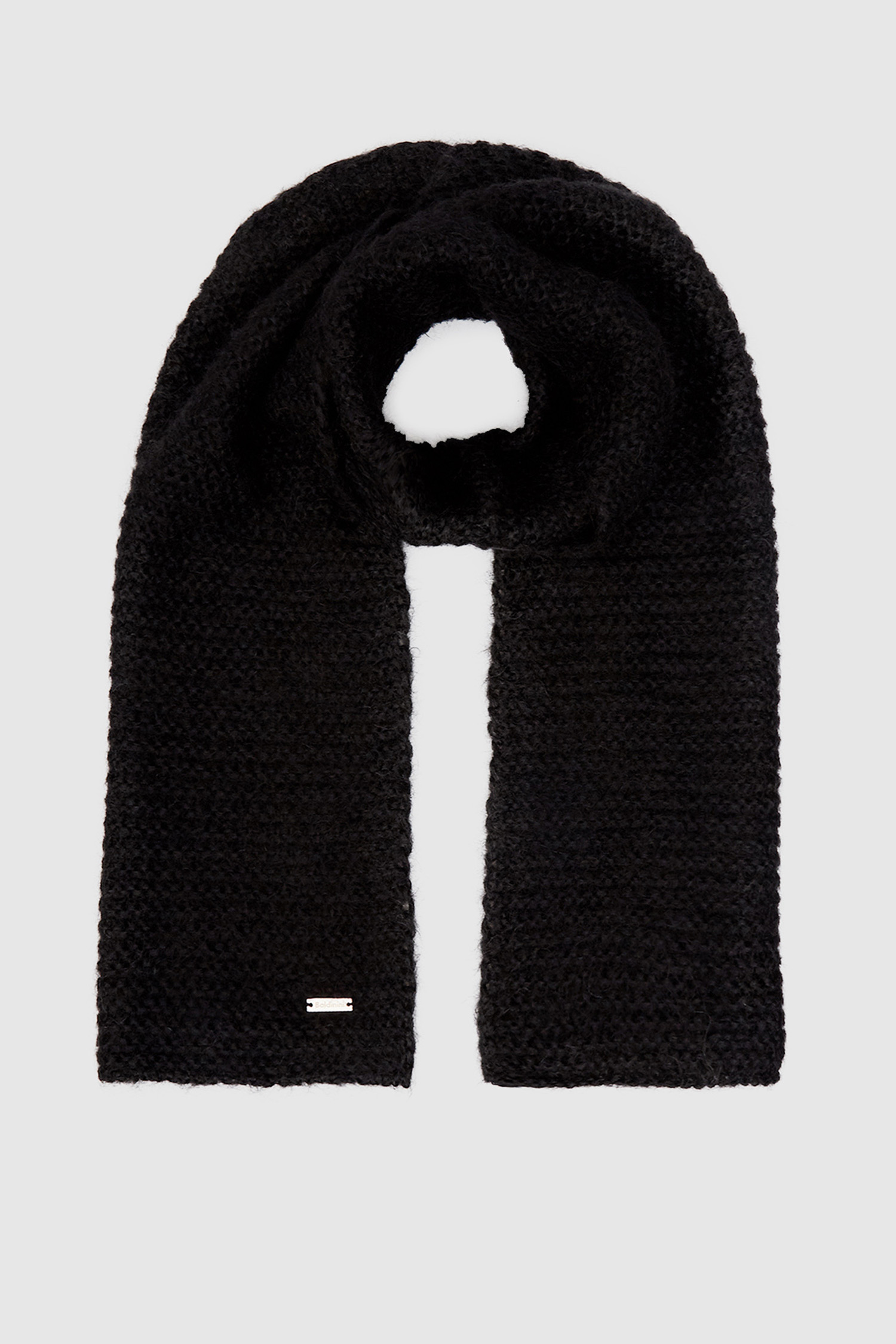 Черный шерстяной шарф для девушек Baldinini 128504;00