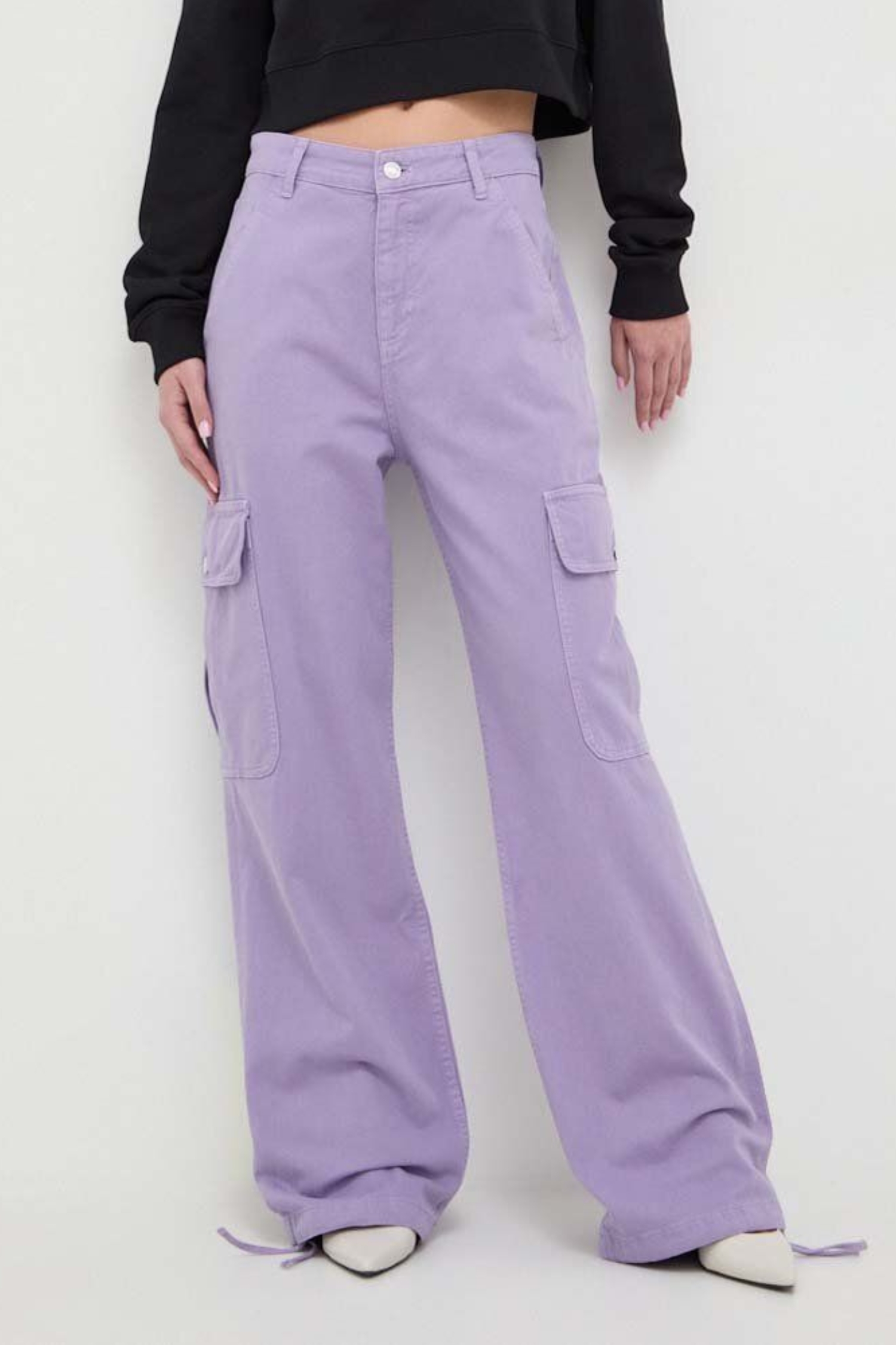 Женские сиреневые карго Moschino A0305.3246;0267