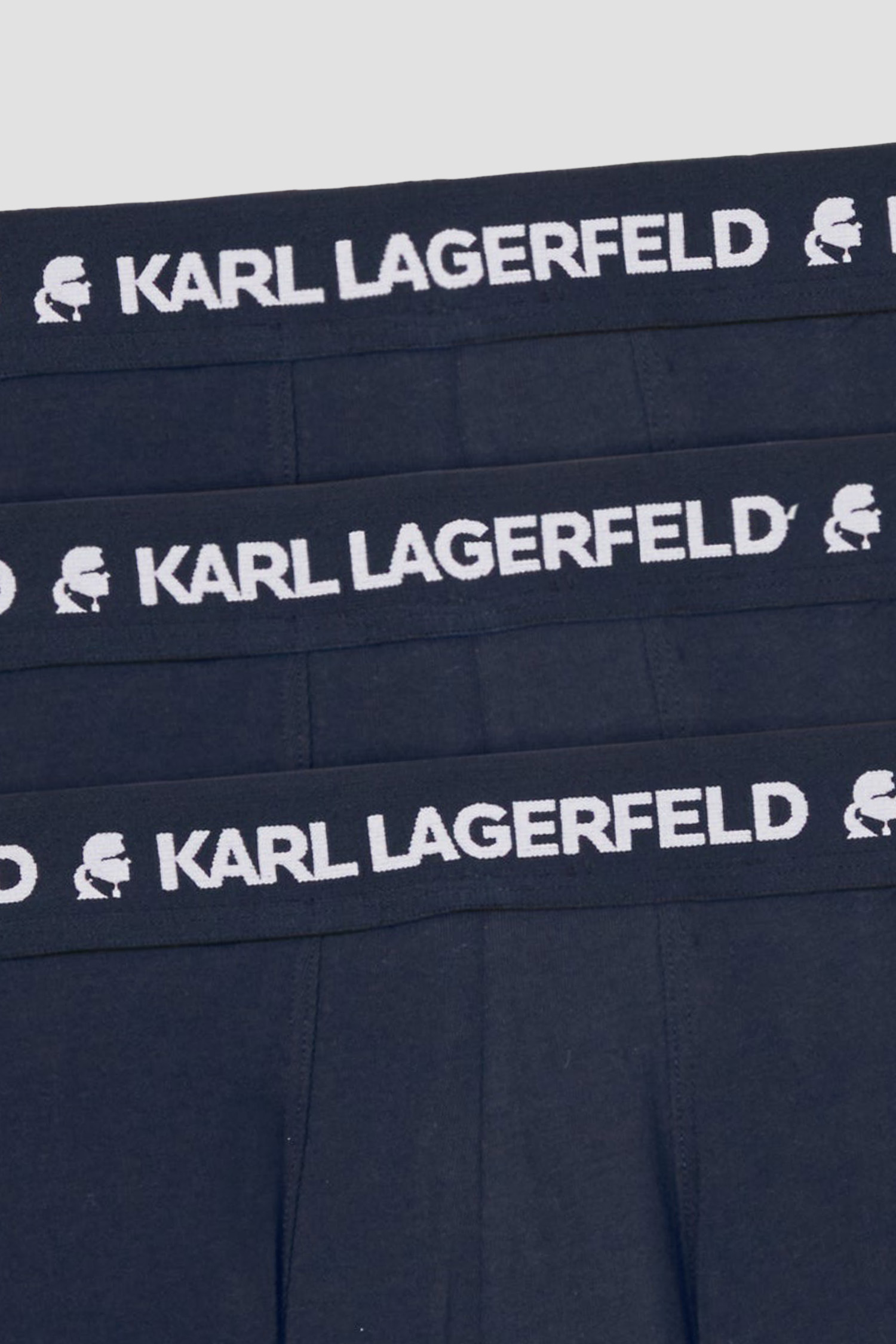 Мужские темно-синие боксеры (3 шт) Karl Lagerfeld A1M47151;338