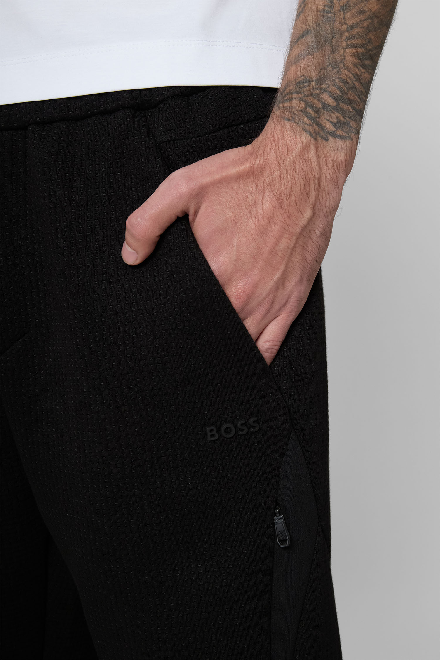 Чоловічі чорні спортивні штани BOSS 50548578;001