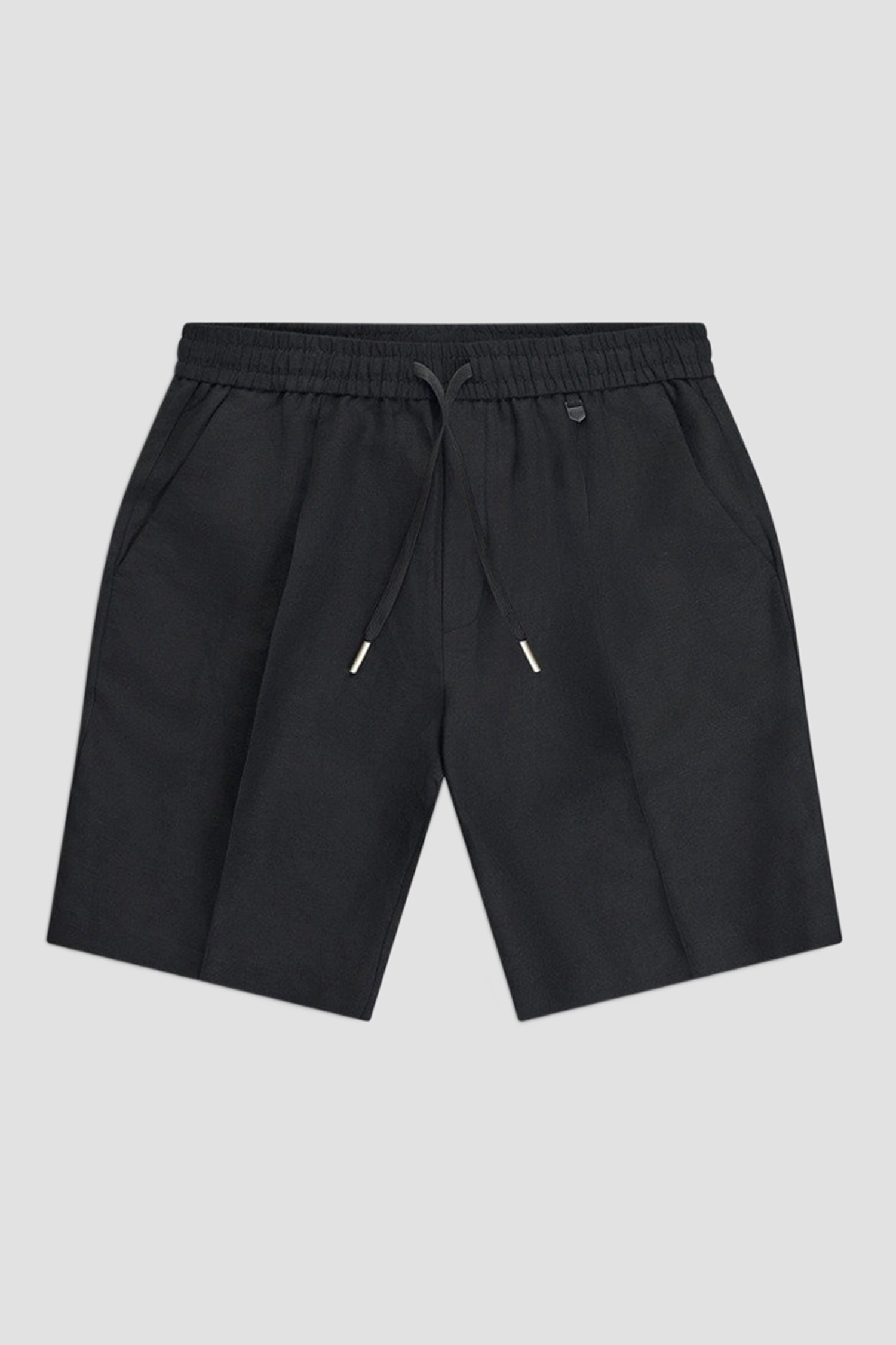 Мужские черные льняные шорты Antony Morato MMSH00230.FA900135;9000