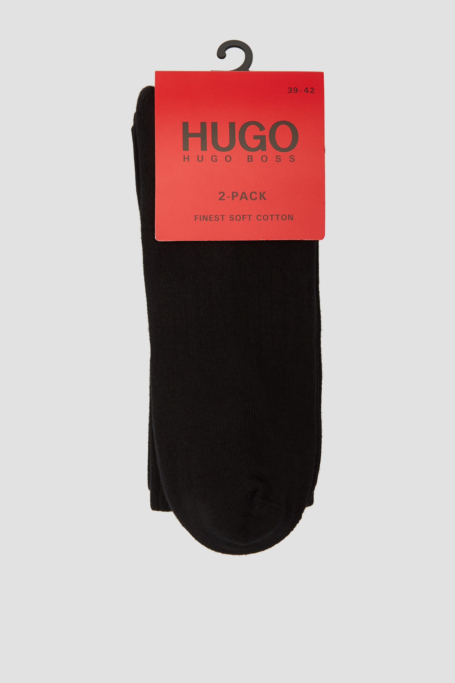 Чоловічі чорні шкарпетки (2 пари) HUGO 50442903;001