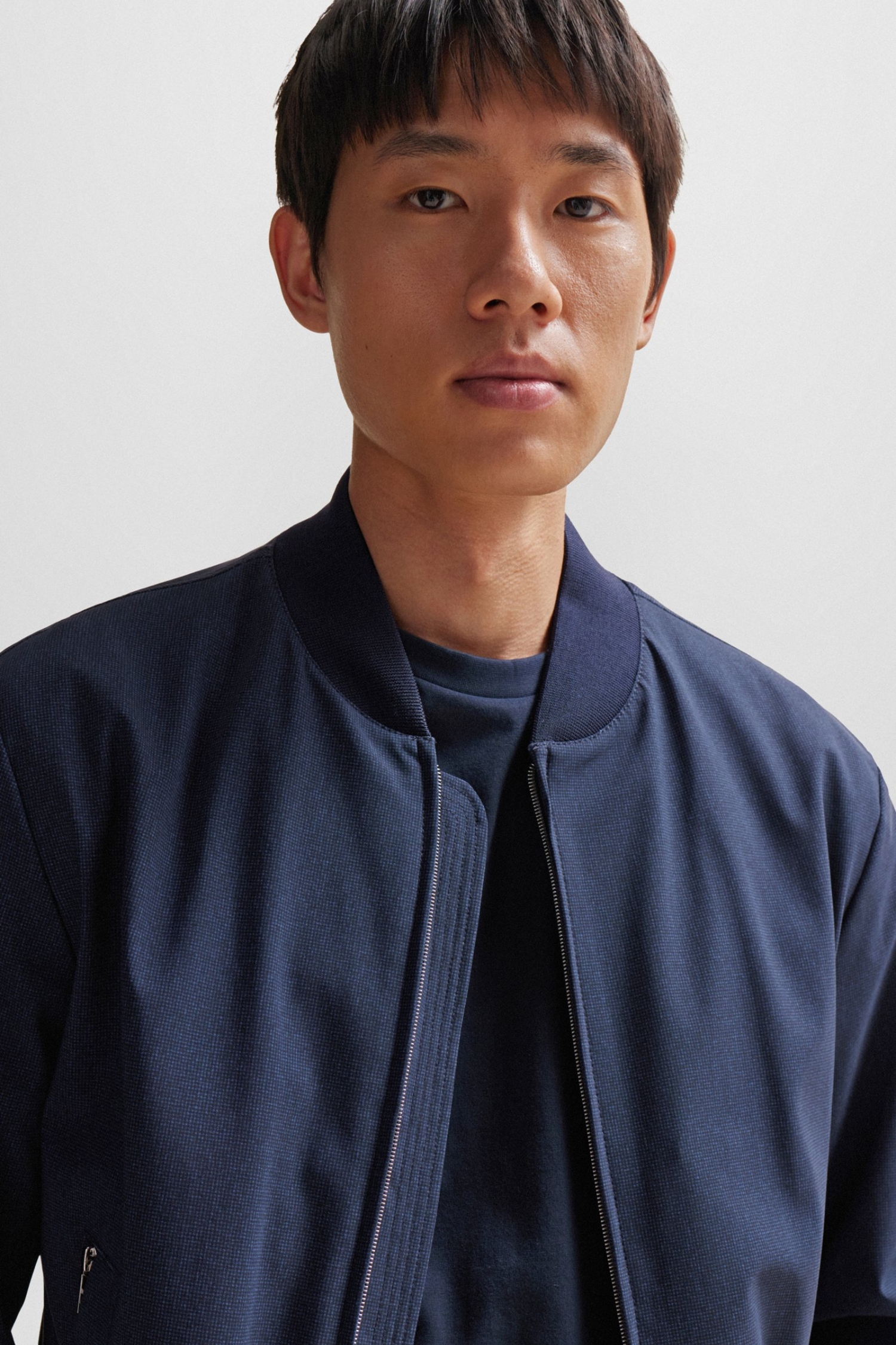 Мужская темно-синяя футболка BOSS 50468395;404