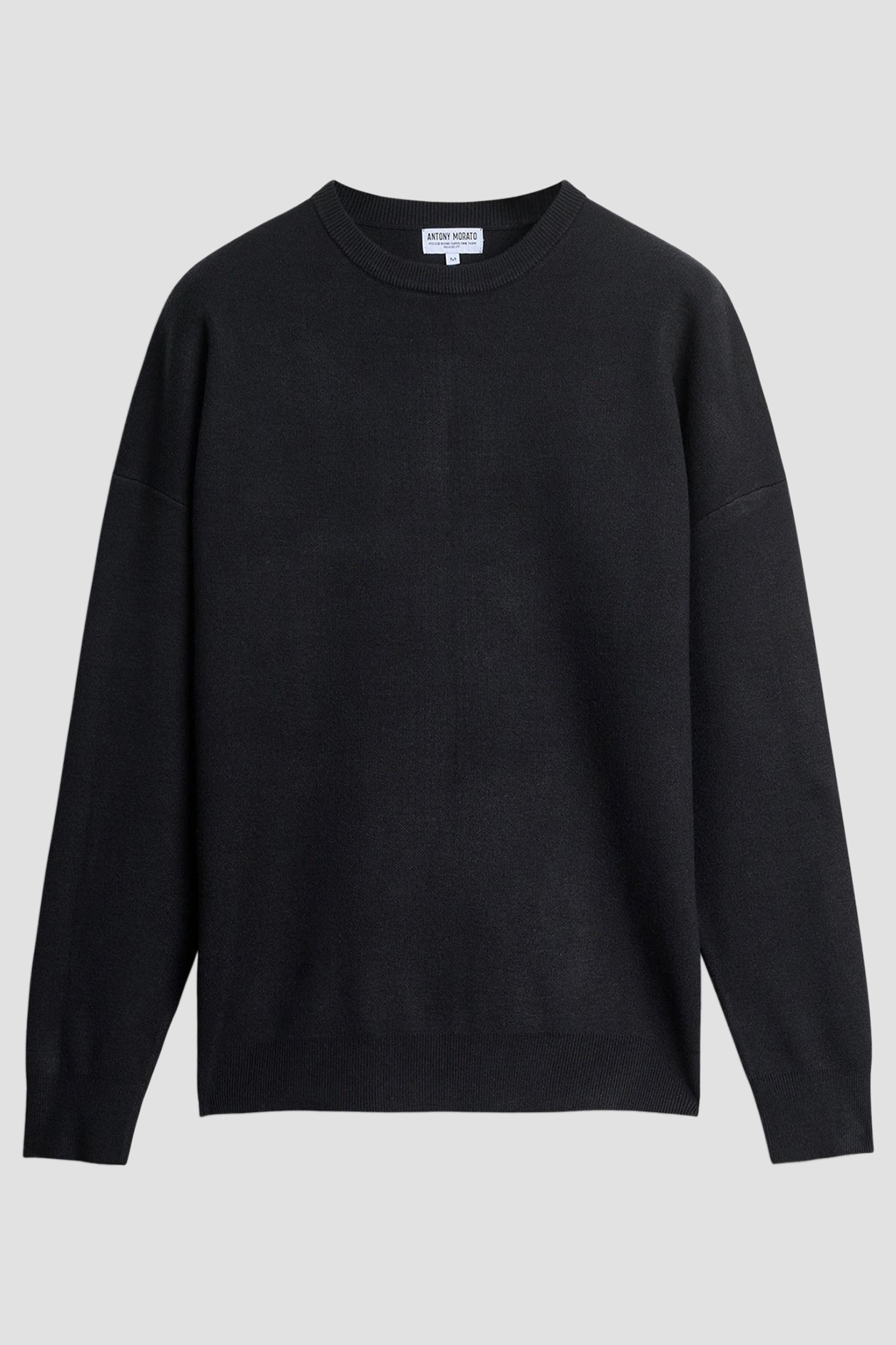 Чоловічий чорний джемпер Antony Morato MMSW01544.YA500082;9000