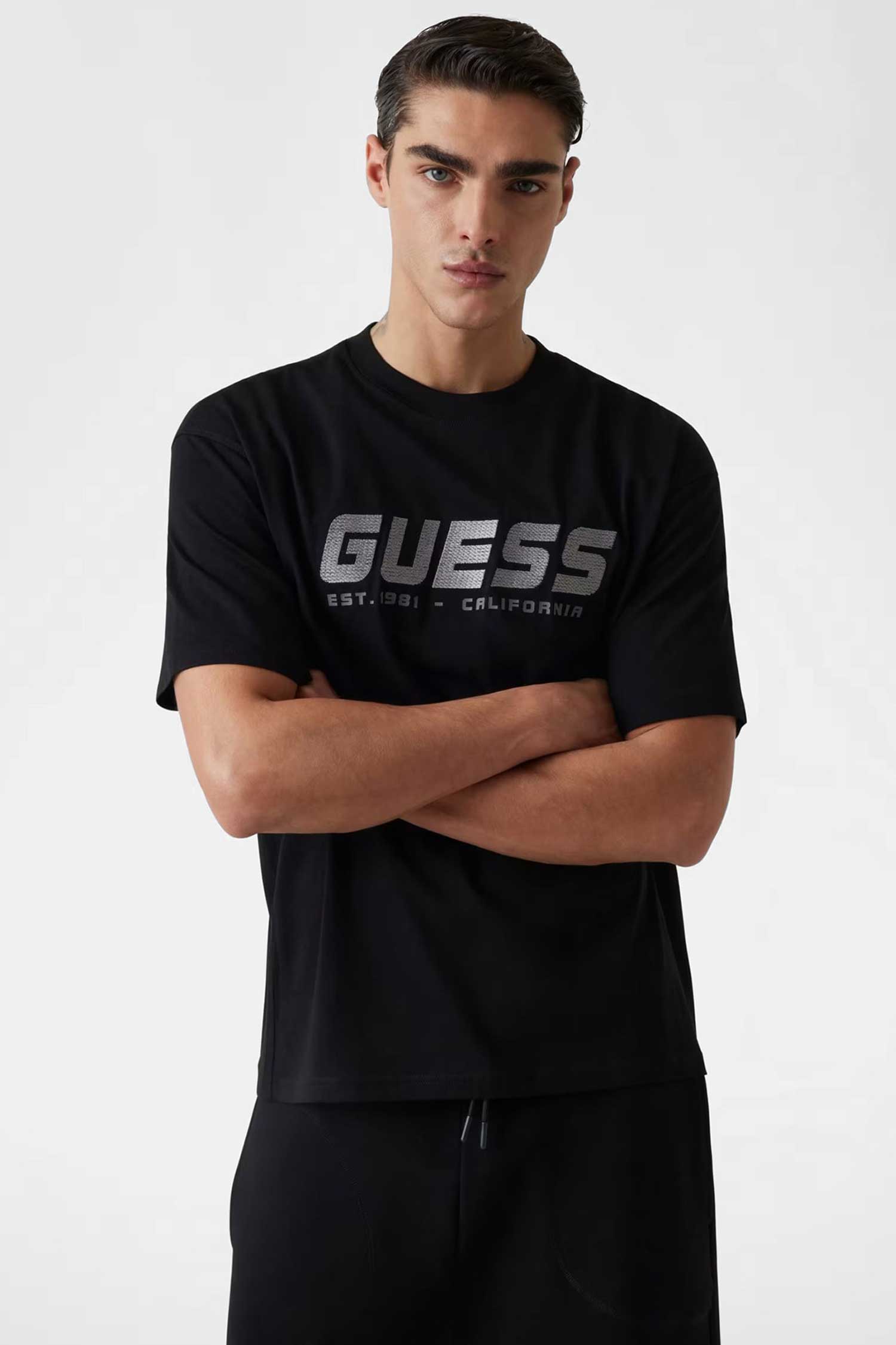 Мужская черная футболка Guess Z5RI10.I3Z14;JBLK