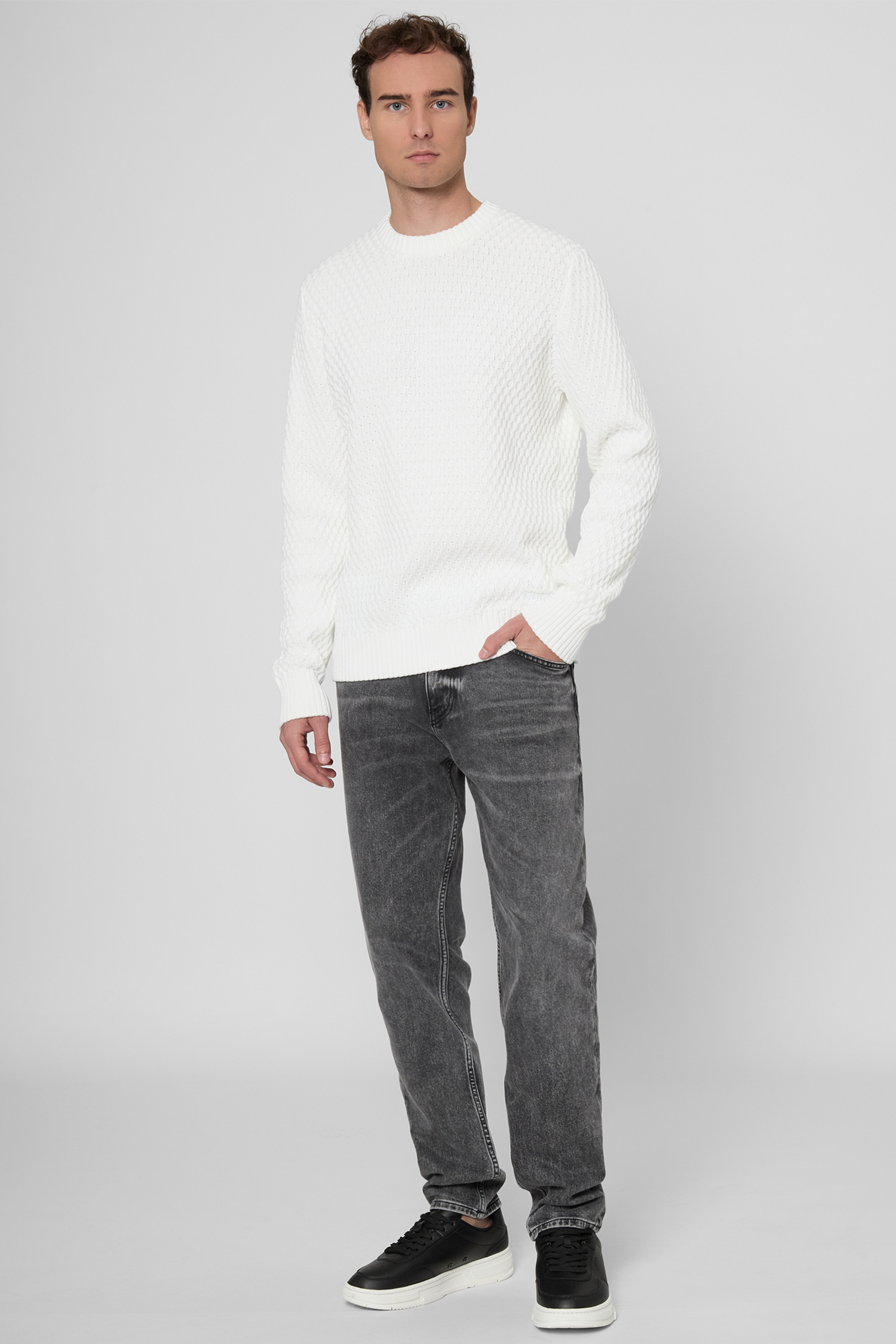 Чоловічий білий джемпер HUGO 50546995;102