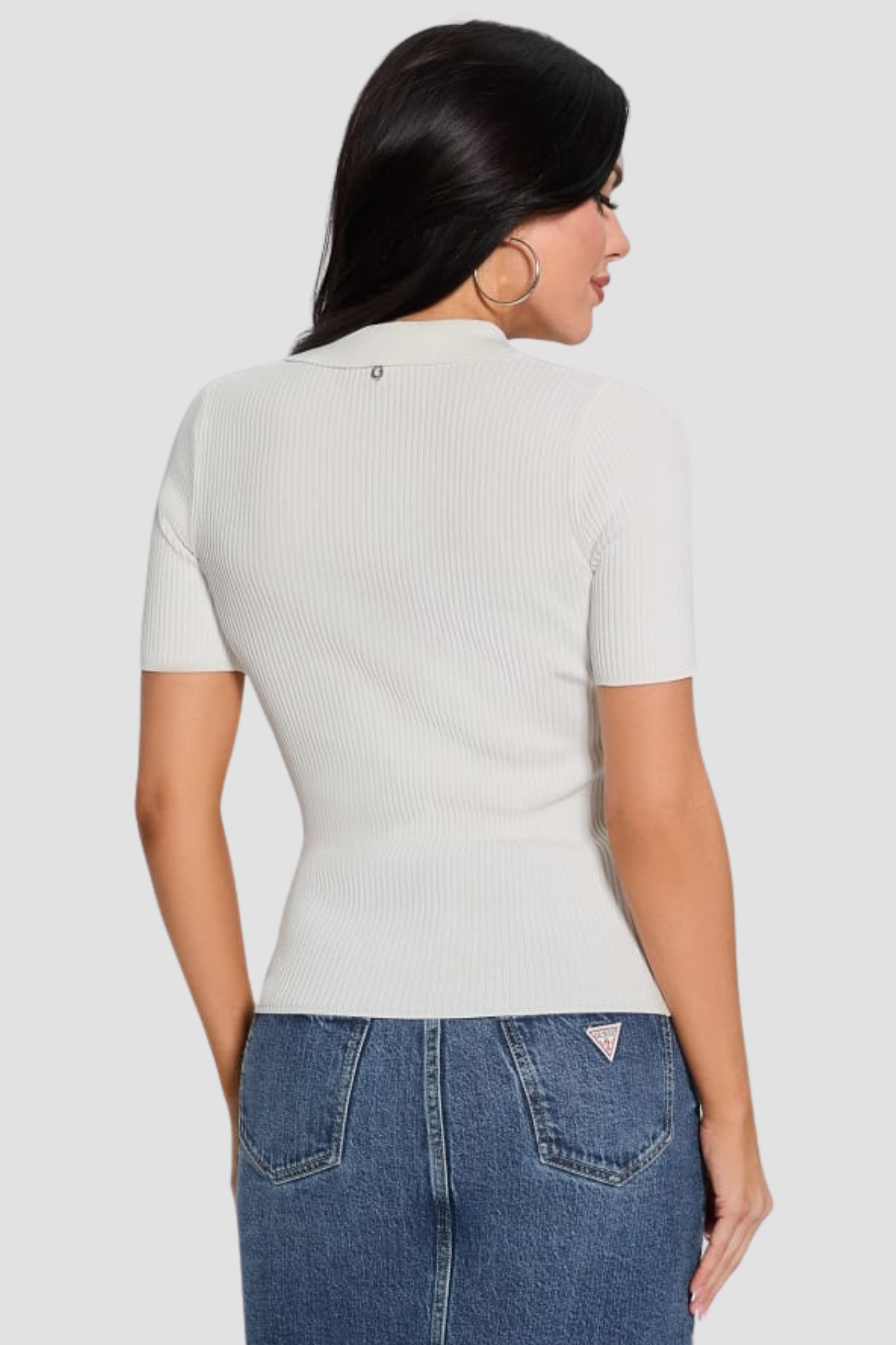 Жіноче біле поло Guess W5RR25.Z2U00;G012