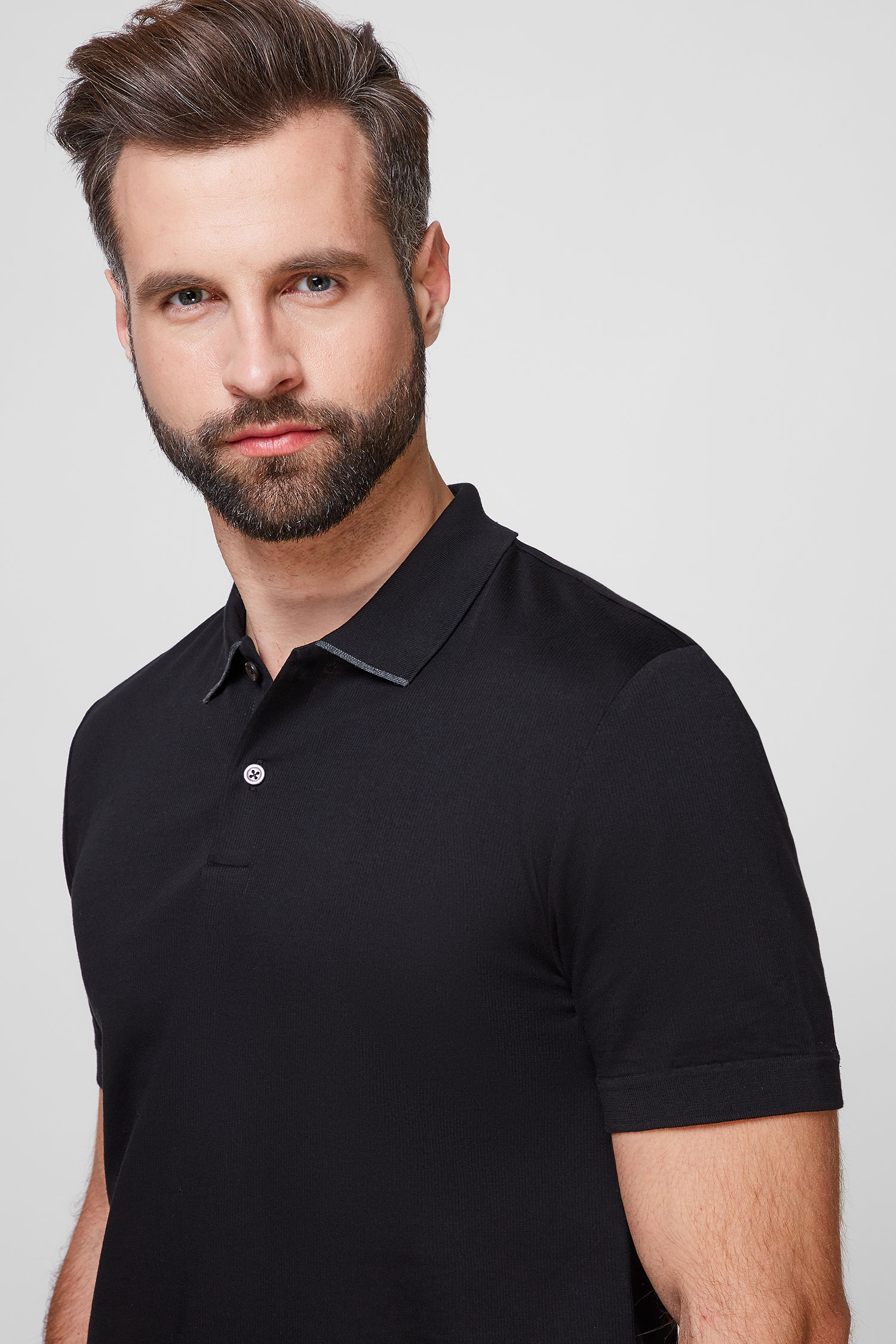 Мужское черное поло BOSS 50463413;001