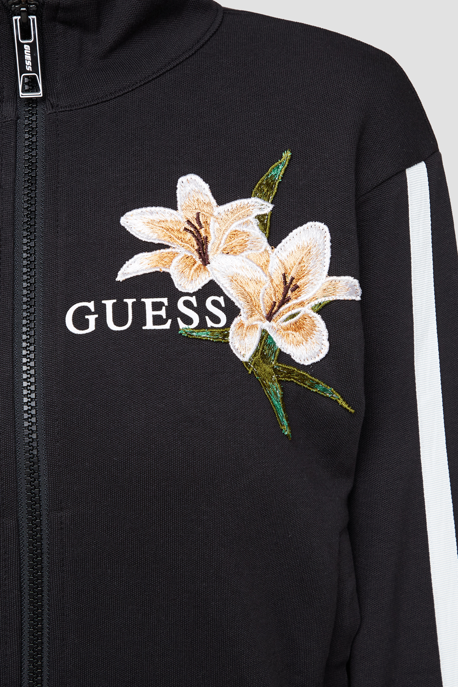 Женская черная спортивная кофта Guess V4GQ03.KC5R0;JBLK