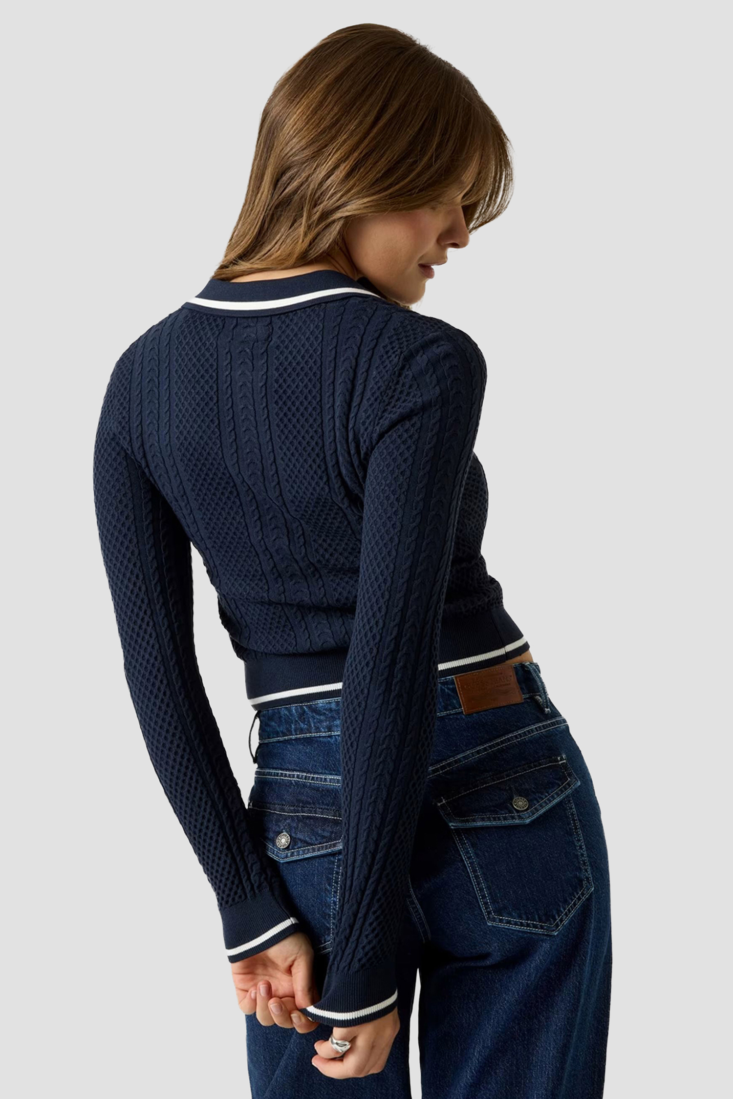 Женский темно-синий кардиган Guess Jeans W6YR03.Z0849;A71W