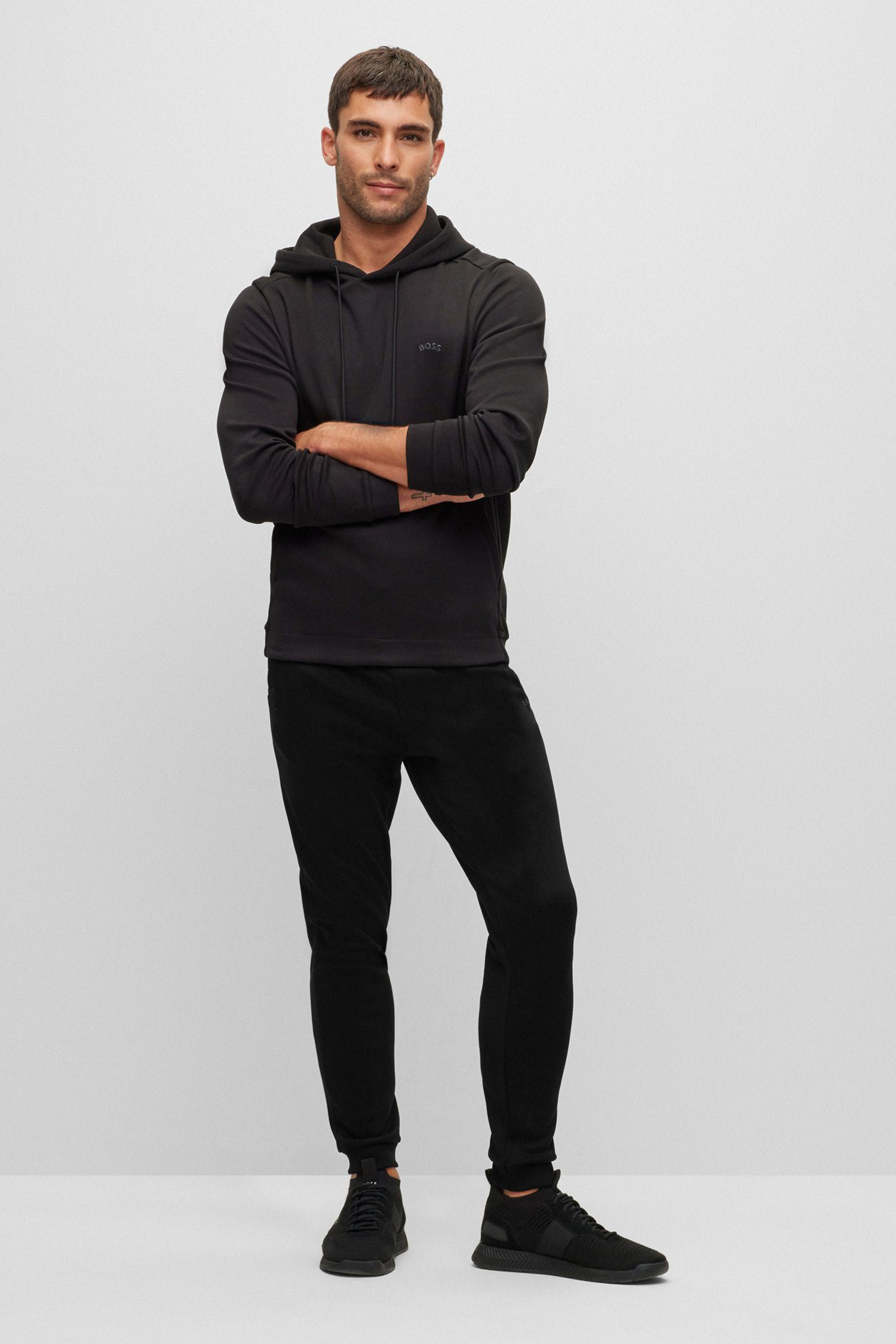 Чоловічі чорні спортивні штани BOSS 50469098;001