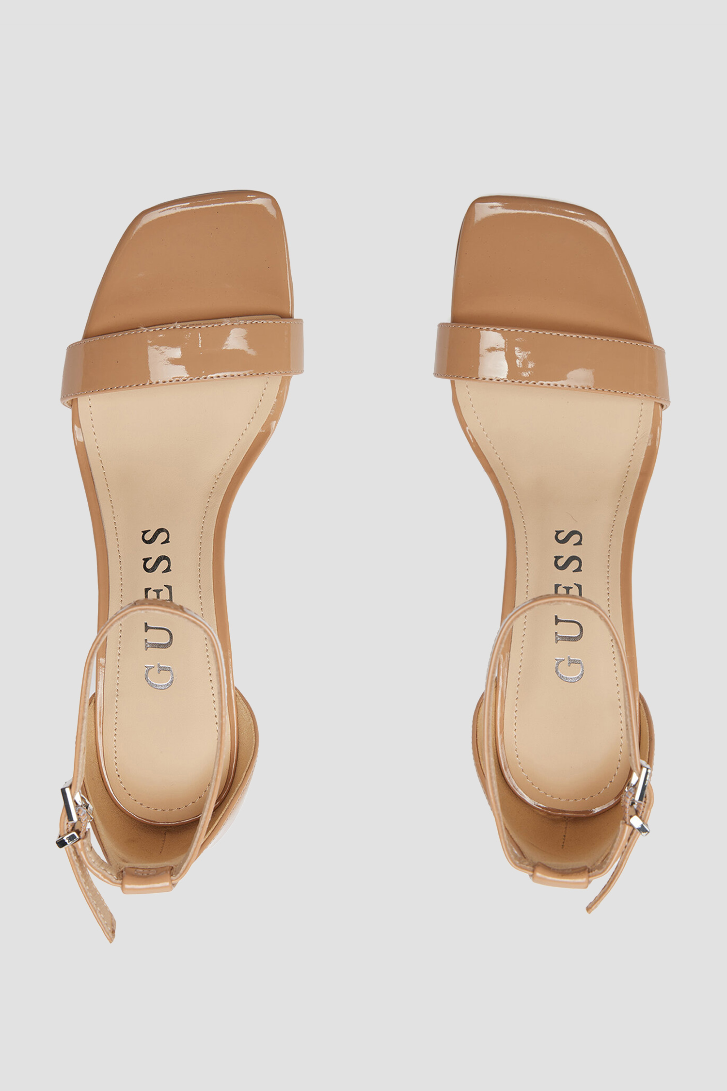 Жіночі бежеві босоніжки Guess FLJSHY.PAT03;NATU