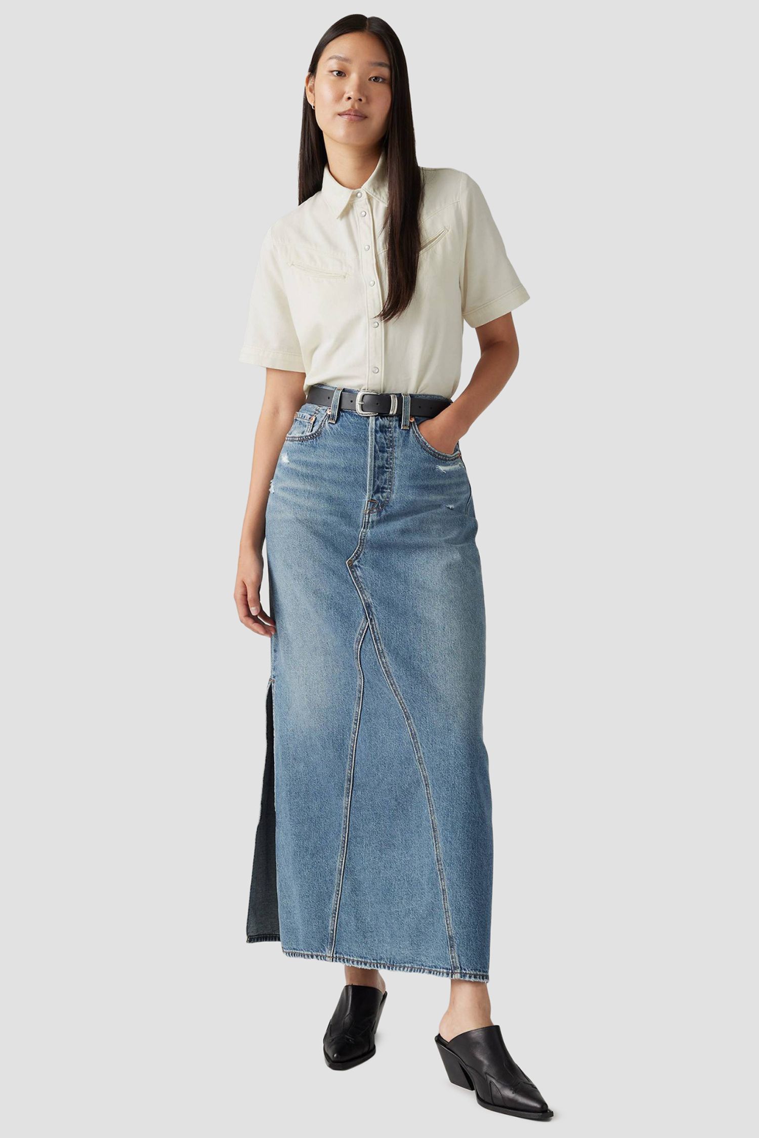 Жіноча синя джинсова спідниця Levi’s® A8727;0002