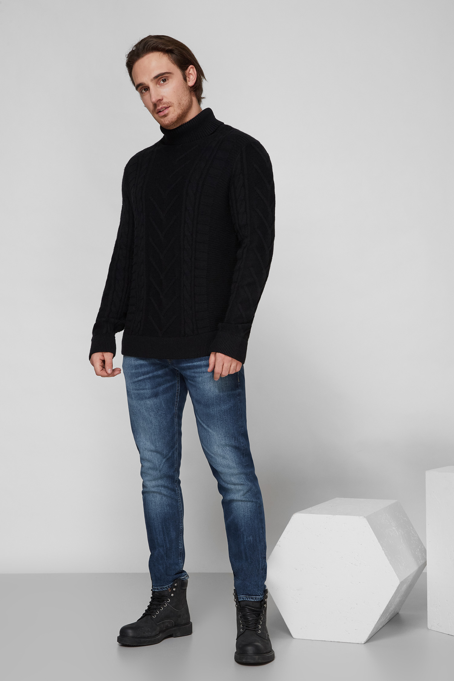 Мужской черный свитер Guess M1BR43.Z2MK0;JBLK