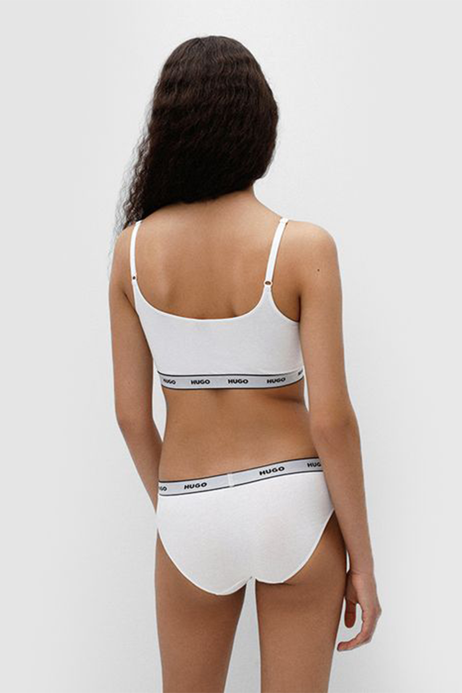 Женские белые трусики (3 шт) HUGO 50469657;100