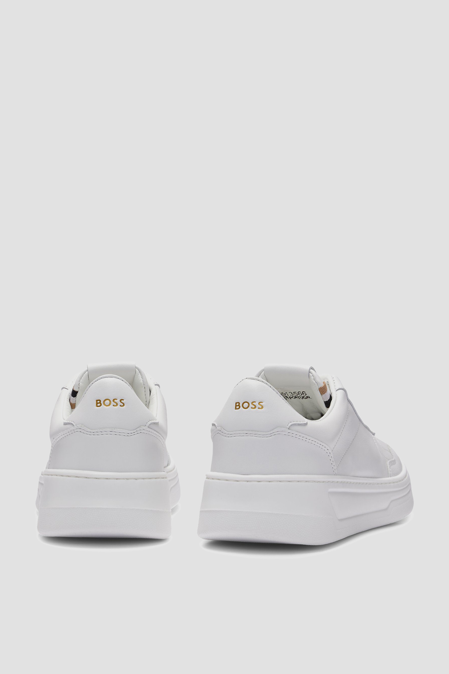 Жіночі білі шкіряні снікери BOSS 50513566;100
