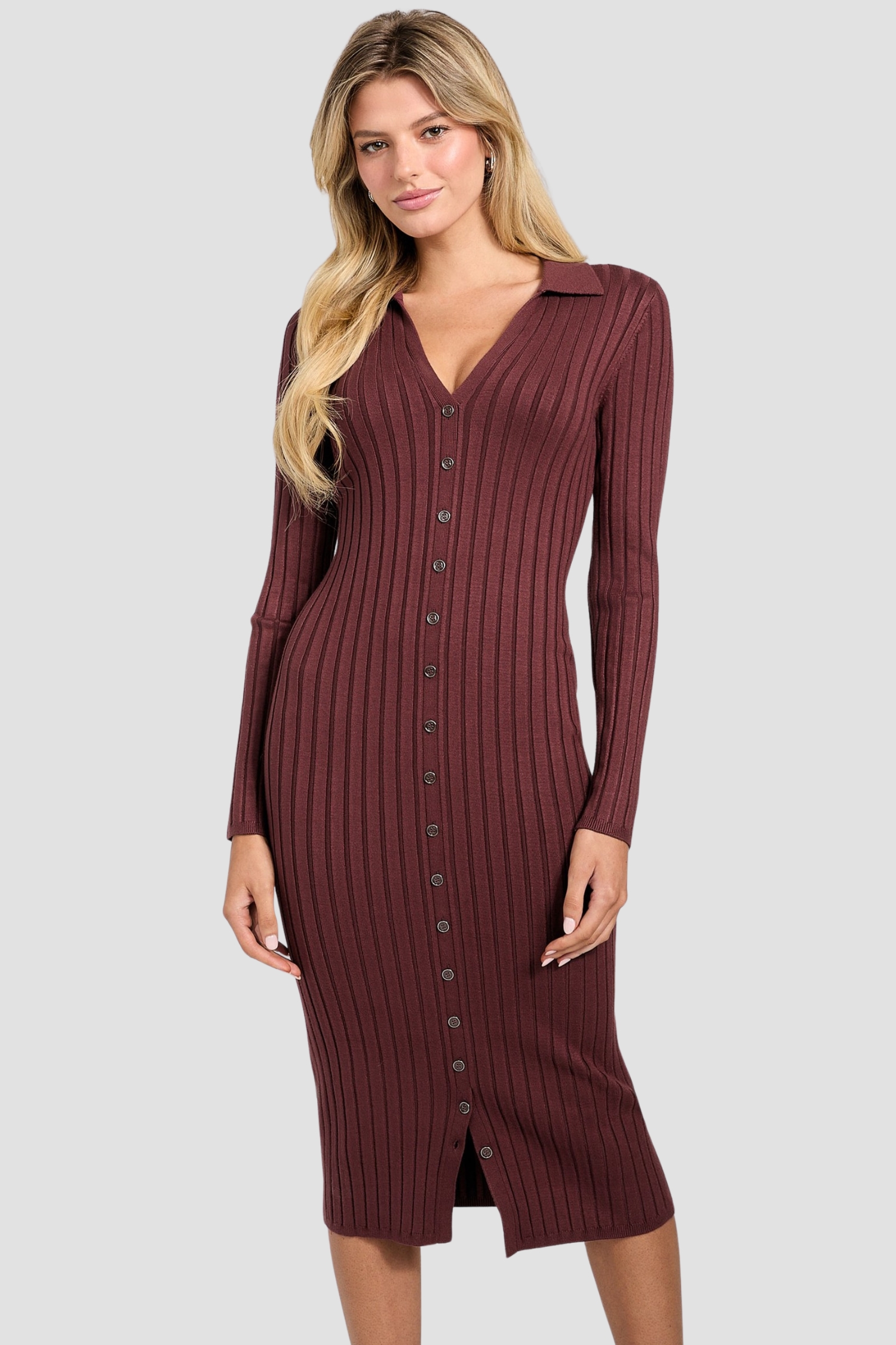 Жіноча бордова сукня Guess W5BK60.Z2YJ2;G1G5