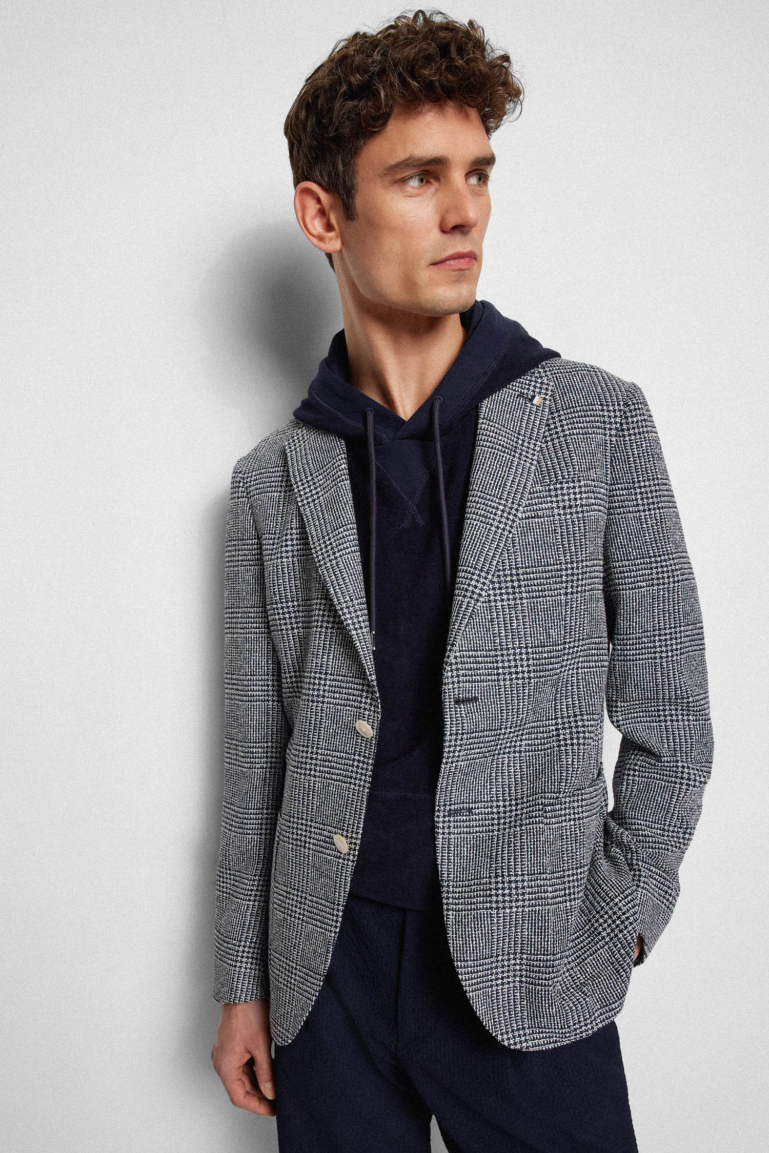 Чоловічий картатий блейзер BOSS 50473696;404