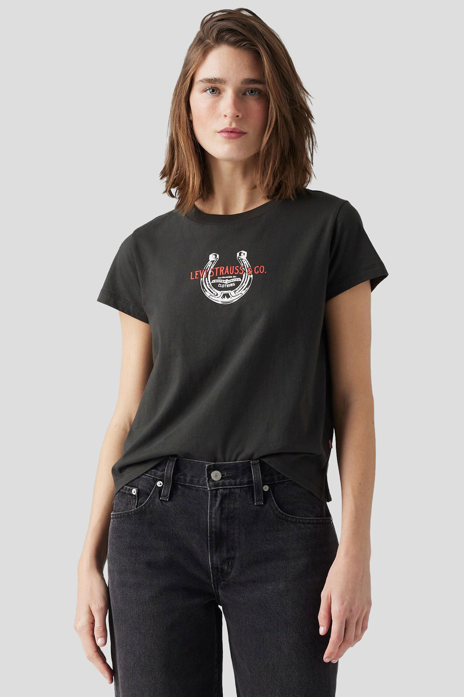 Женская черная футболка Levi’s® A8804;0027
