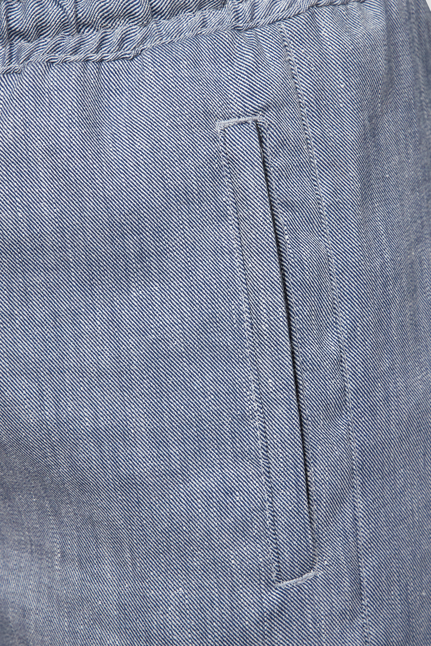 Мужские синие льняные брюки Karl Lagerfeld 532819.255815;690