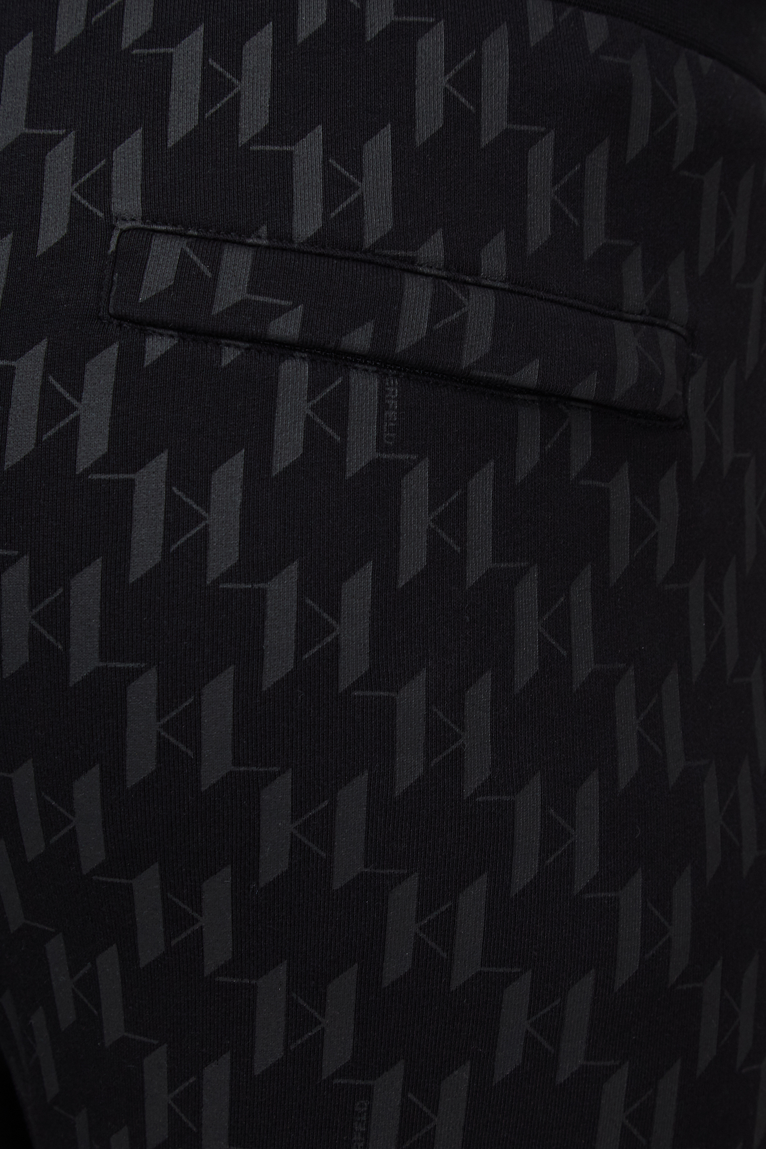 Мужские черные спортивные брюки с узором Karl Lagerfeld 534950.705077;990