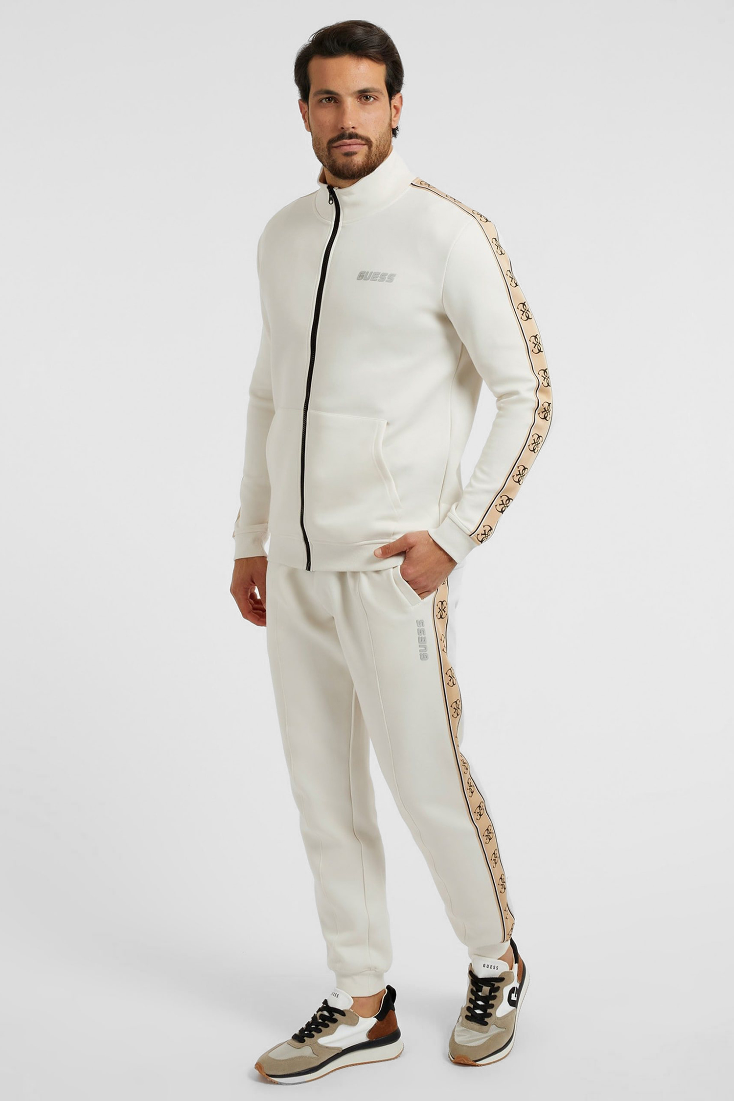 Чоловічі білі спортивні штани Guess Z2YB09.KB3P2;G9L9