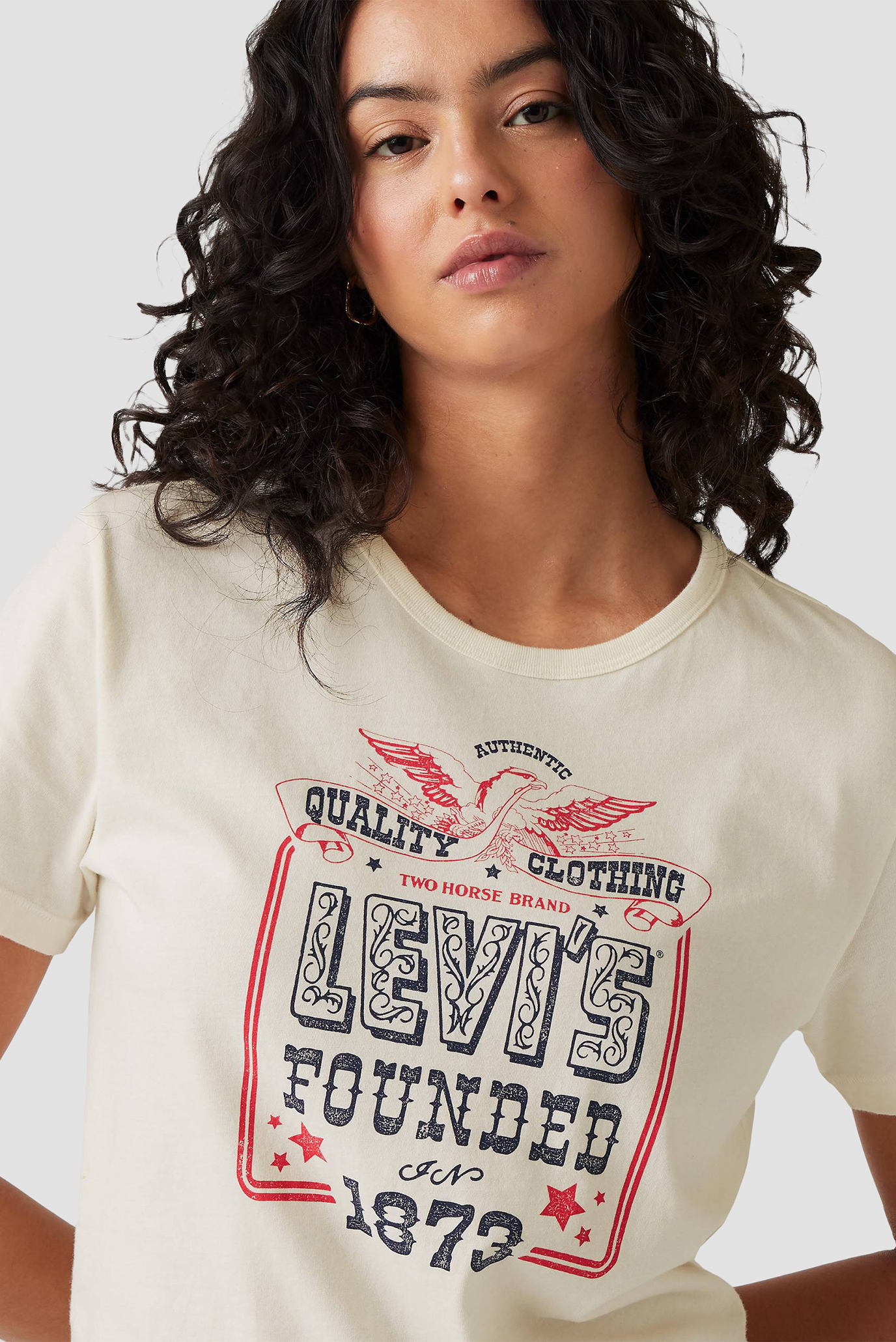 Женская белая футболка Levi’s® A8802;0041