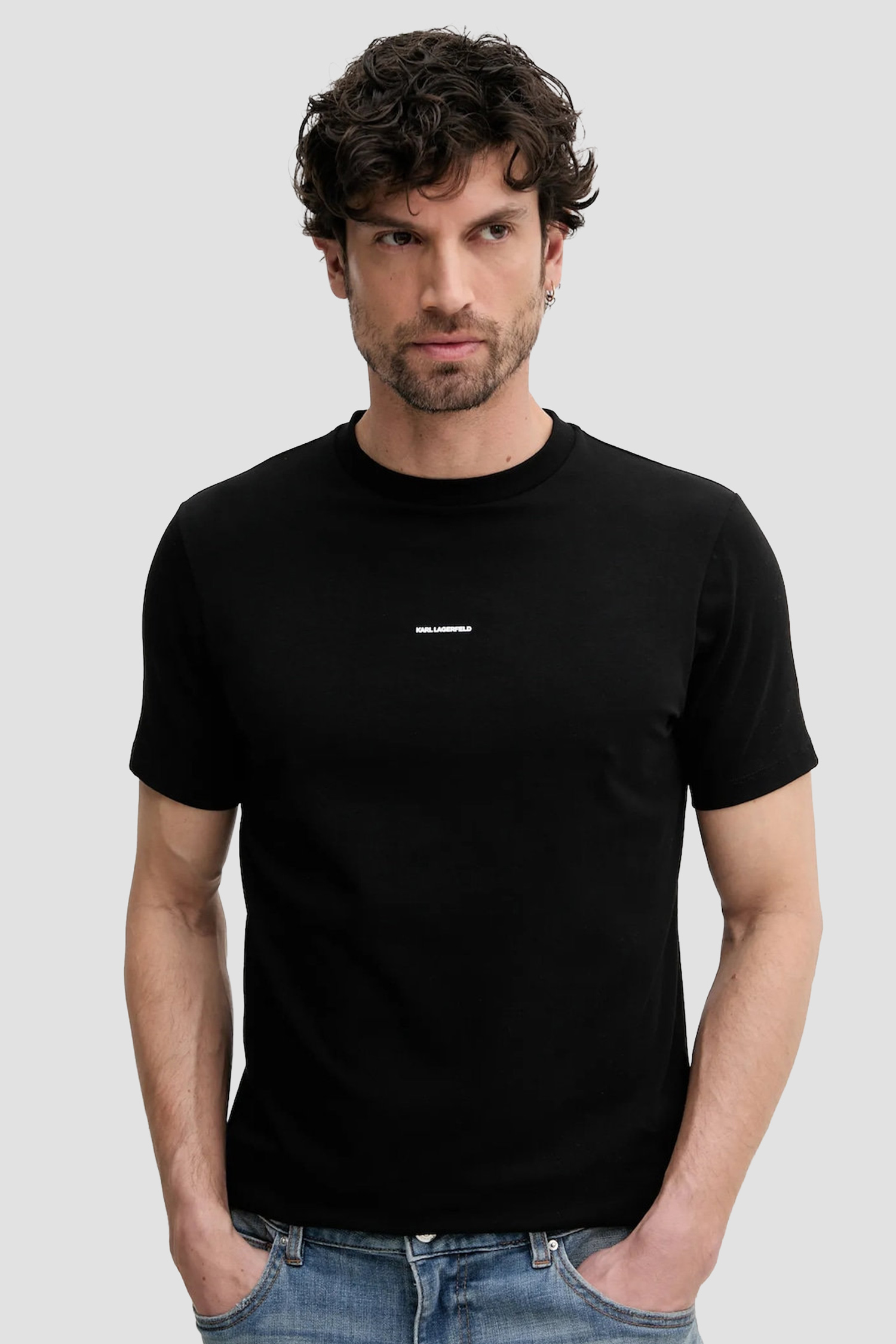 Мужская черная футболка Karl Lagerfeld 552235.755030;990
