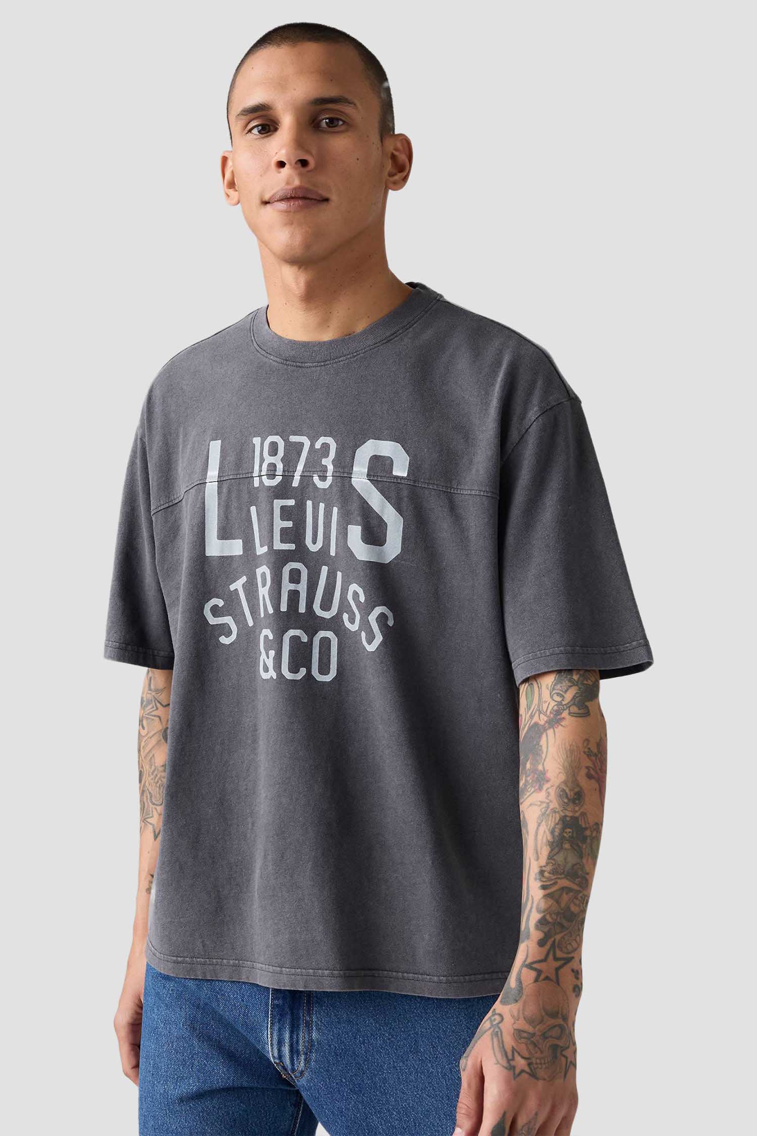 Чоловіча темно-сіра футболка Levi’s® 003QV;0000
