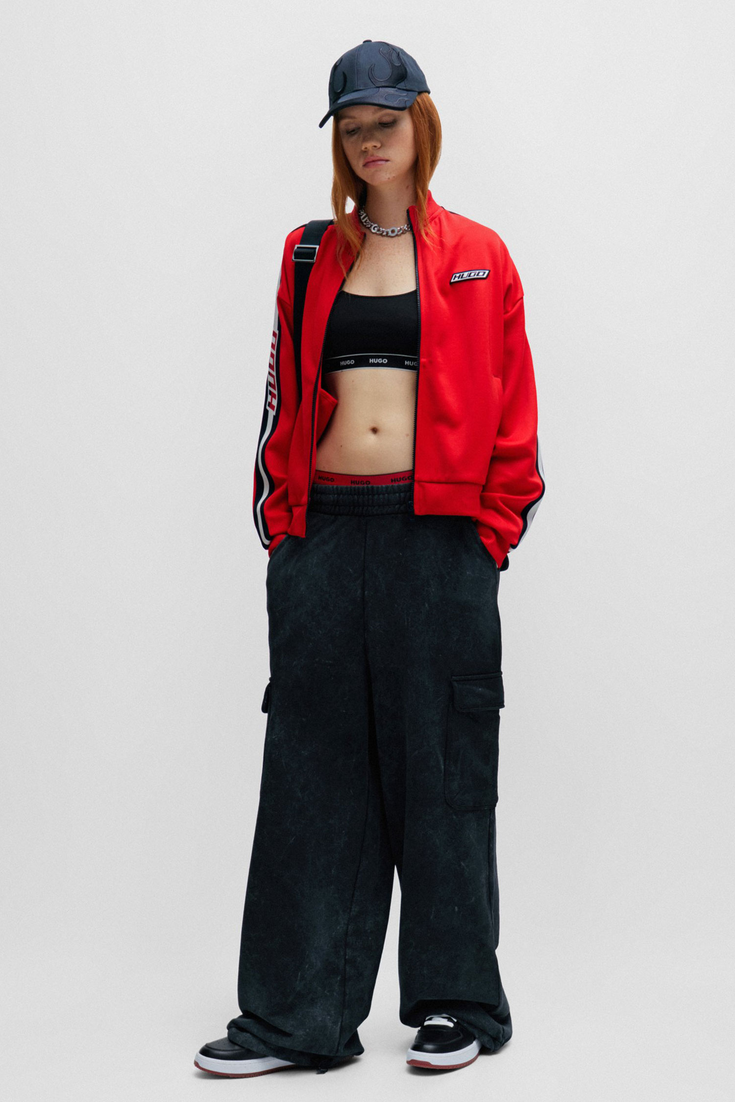 Женская красная спортивная кофта HUGO 50505185;693