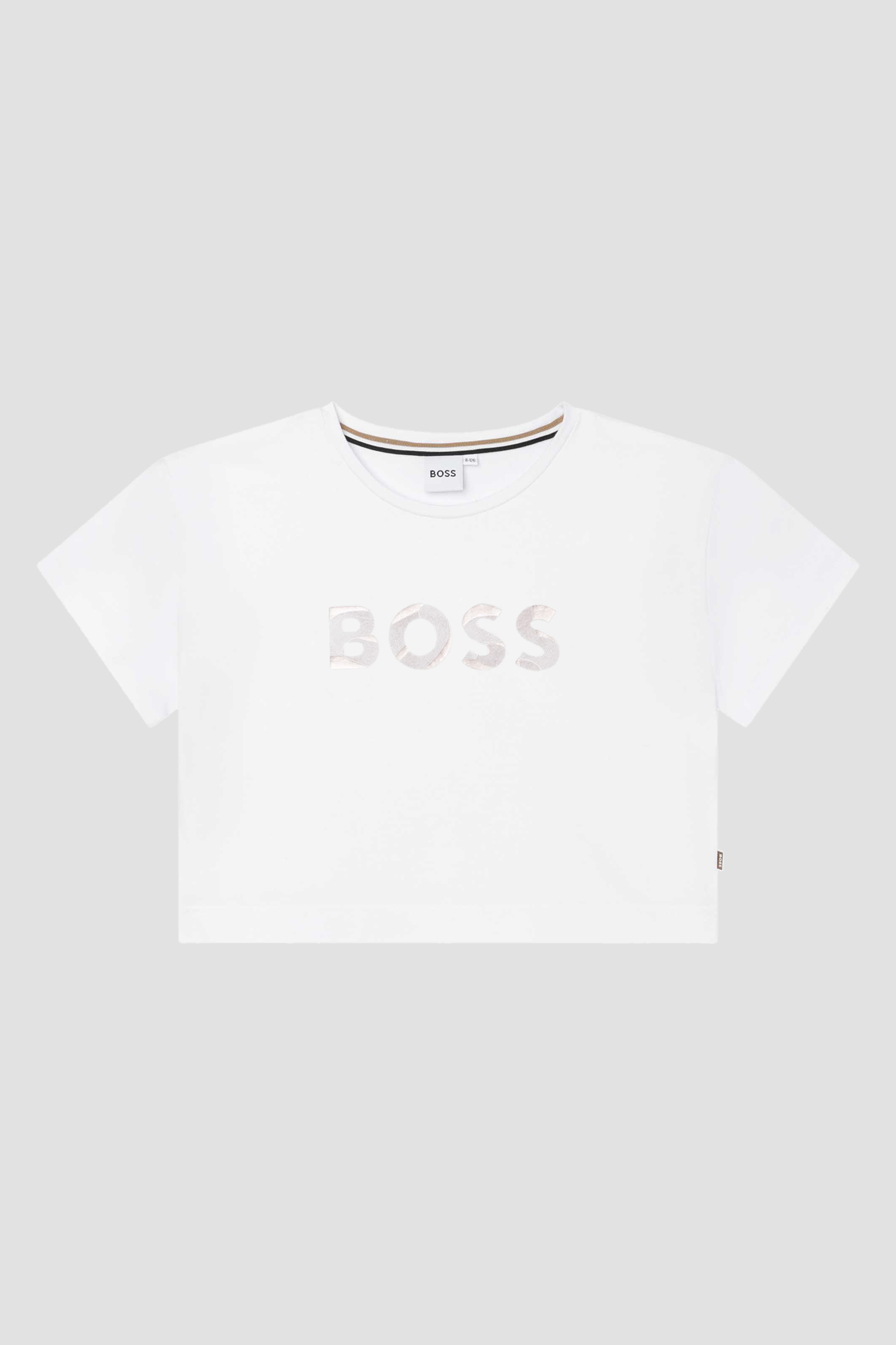 Детская белая футболка BOSS kids J15486;10P