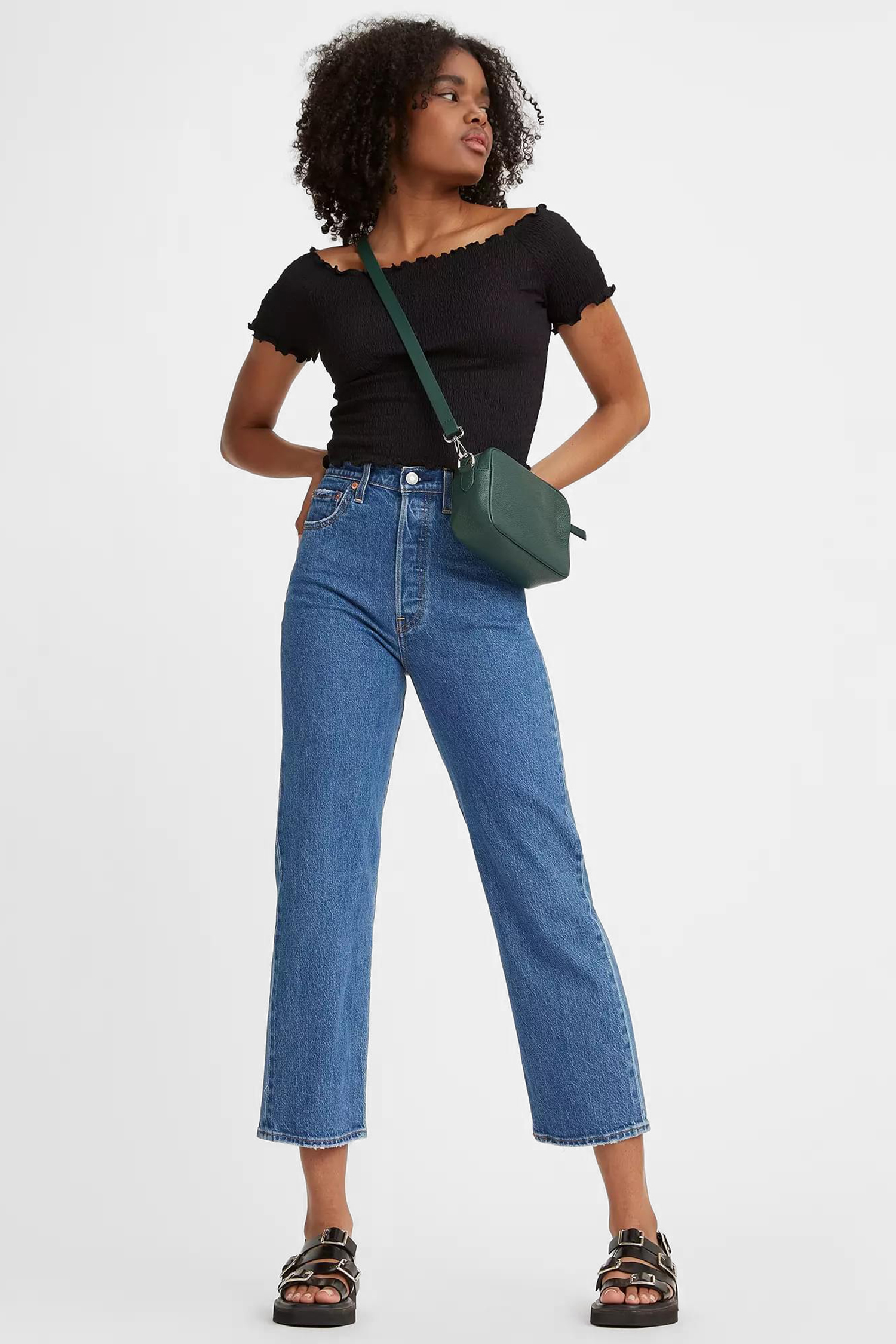 Жіночі сині джинси Ribcage Straight Ankle Levi’s® 72693;0117