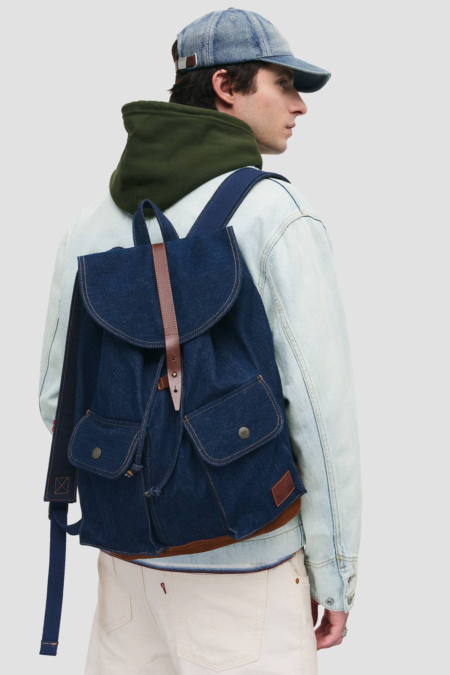 Чоловічий темно-синій джинсовий рюкзак Levi’s® 002GW;0000