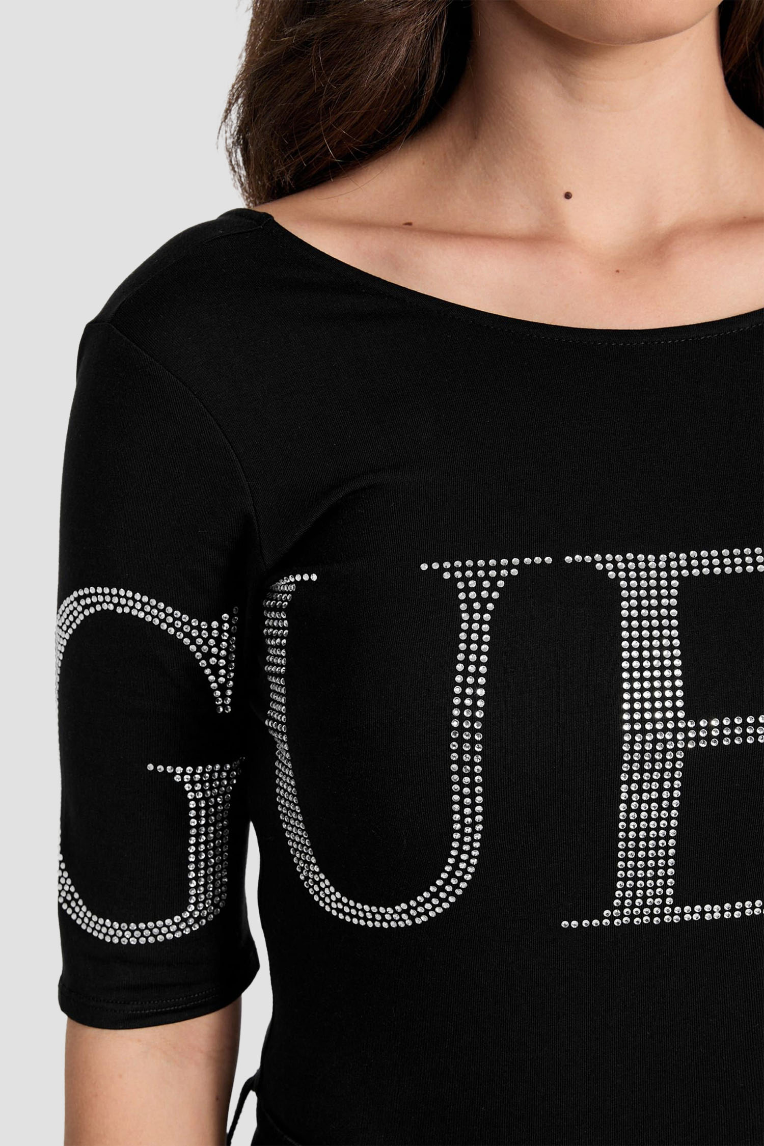 Жіноче чорне боді Guess W5YP57.K49A1;JBLK