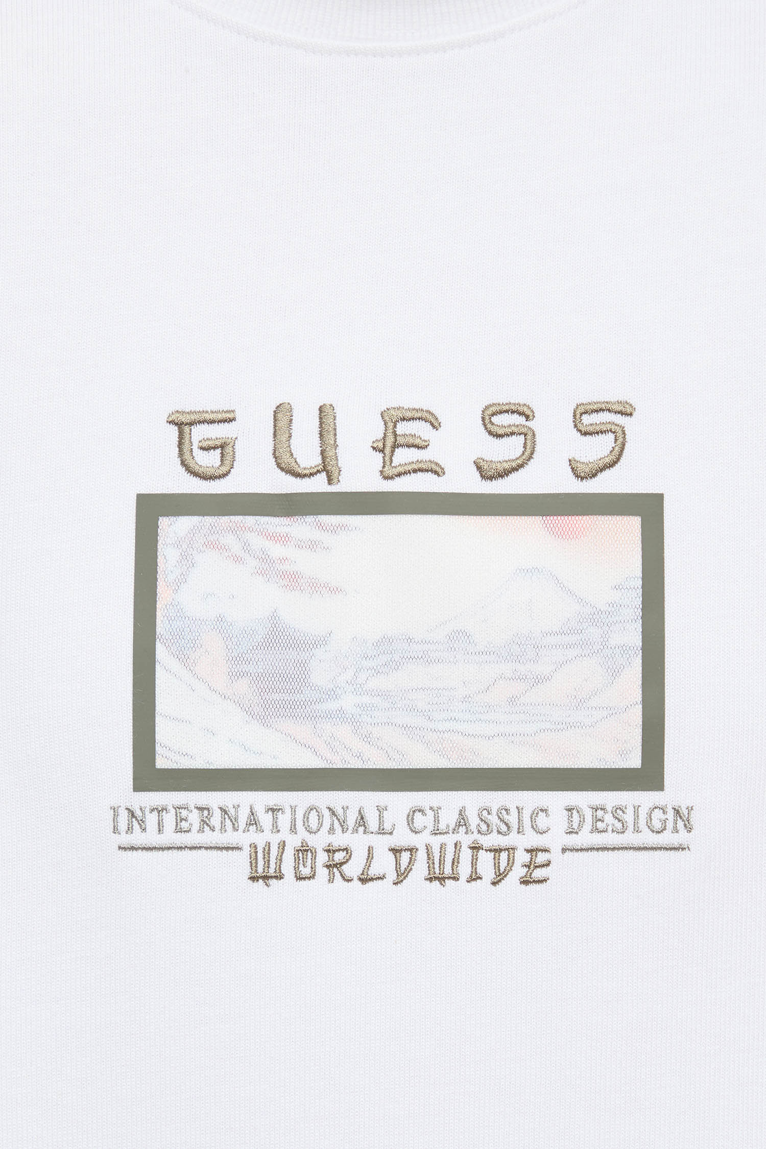 Чоловіча біла футболка Guess M6GI14.K2996;G011