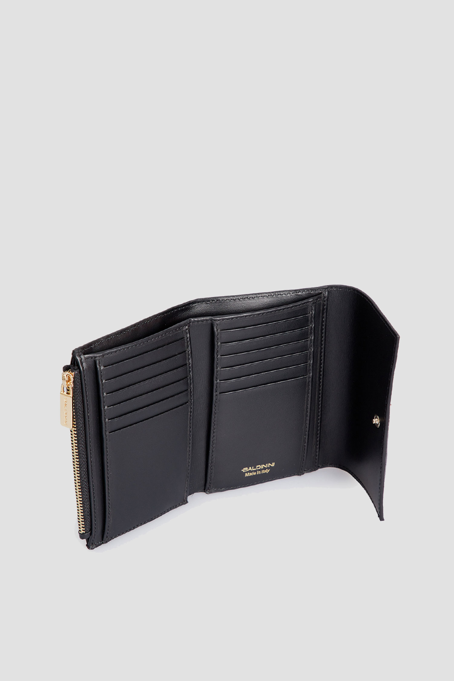 Женский черный кожаный кошелек BALDININI P3B015XXSAFF;0000