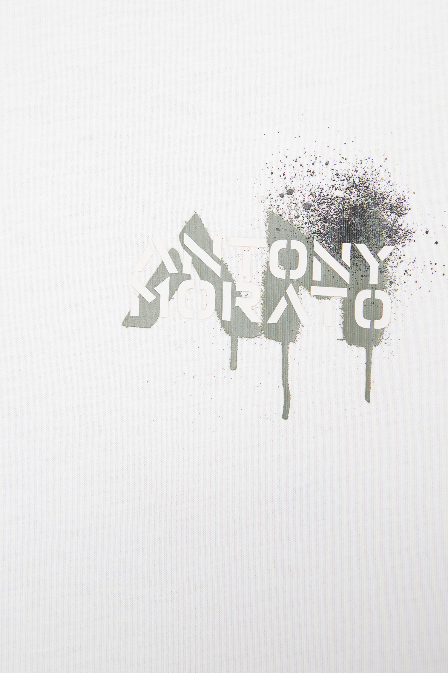 Чоловіча біла футболка Antony Morato MMKS02571.FA100240;1011