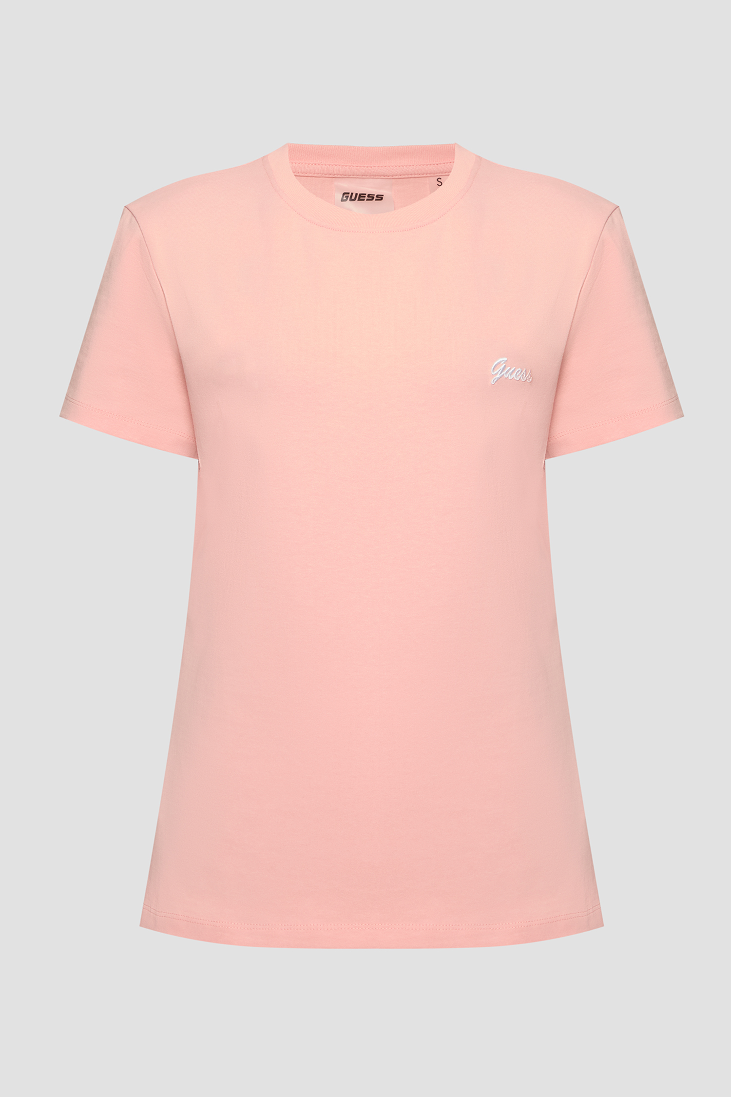 Жіноча персикова футболка Guess V5GI06.KCRZ1;C420