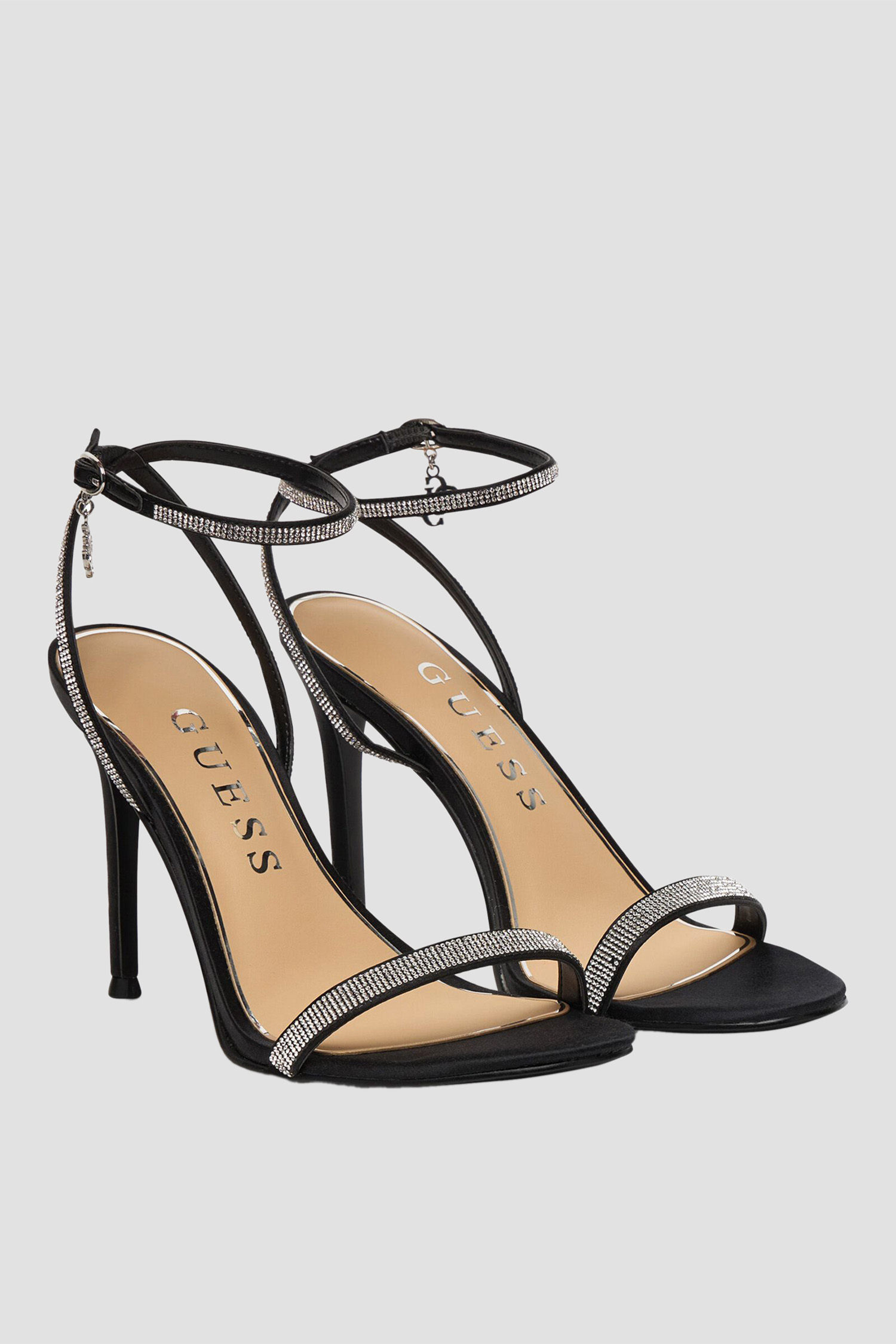 Женские черные босоножки Guess FLJCHR.SAT03;BLACK